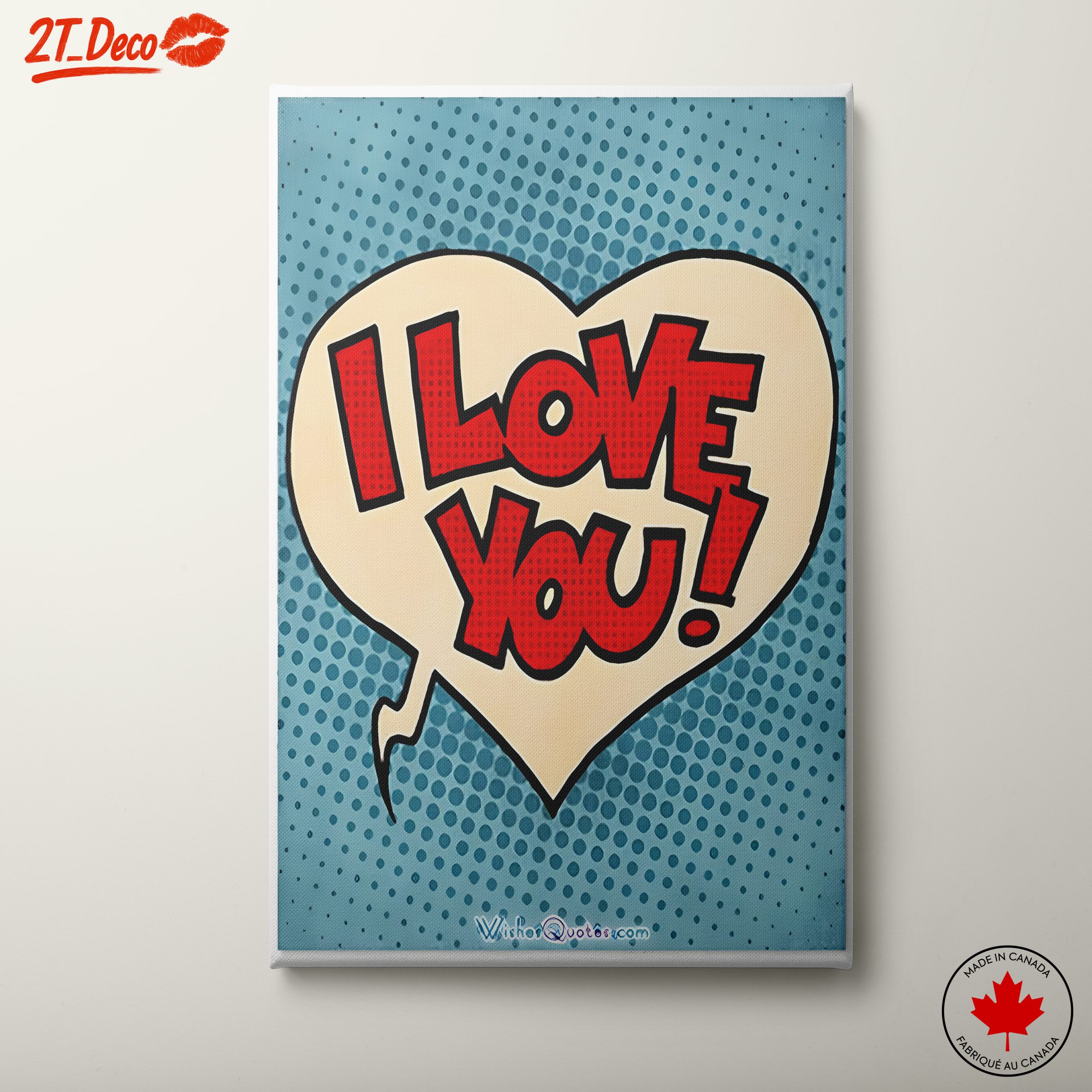 I Love You Pop Art Design