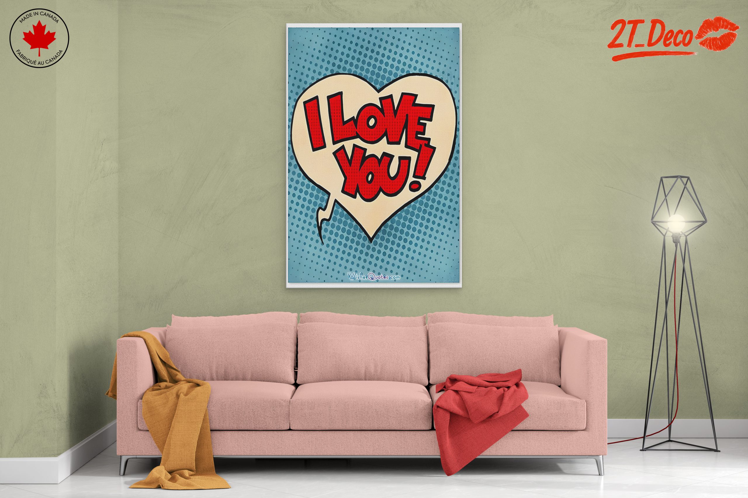 I Love You Pop Art Design - Image 2