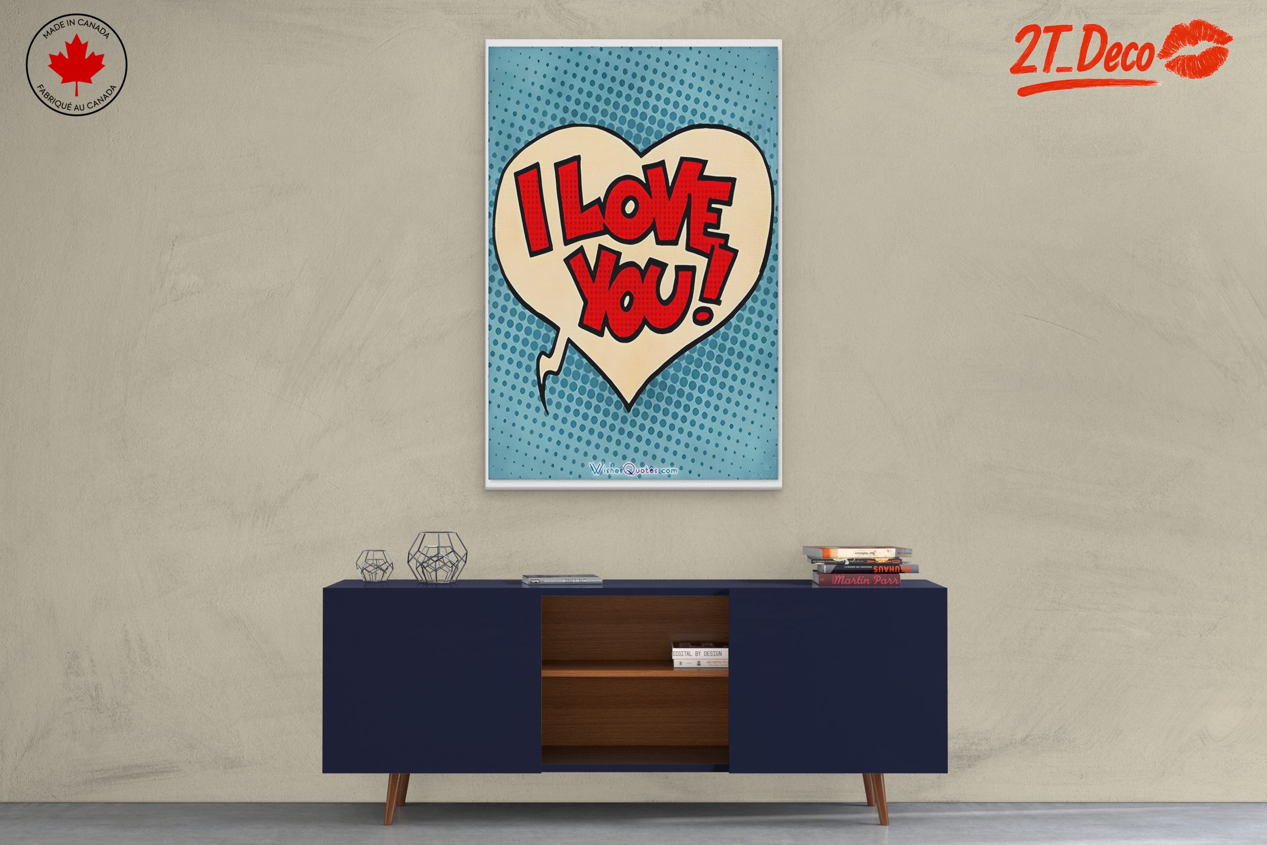 I Love You Pop Art Design - Image 3
