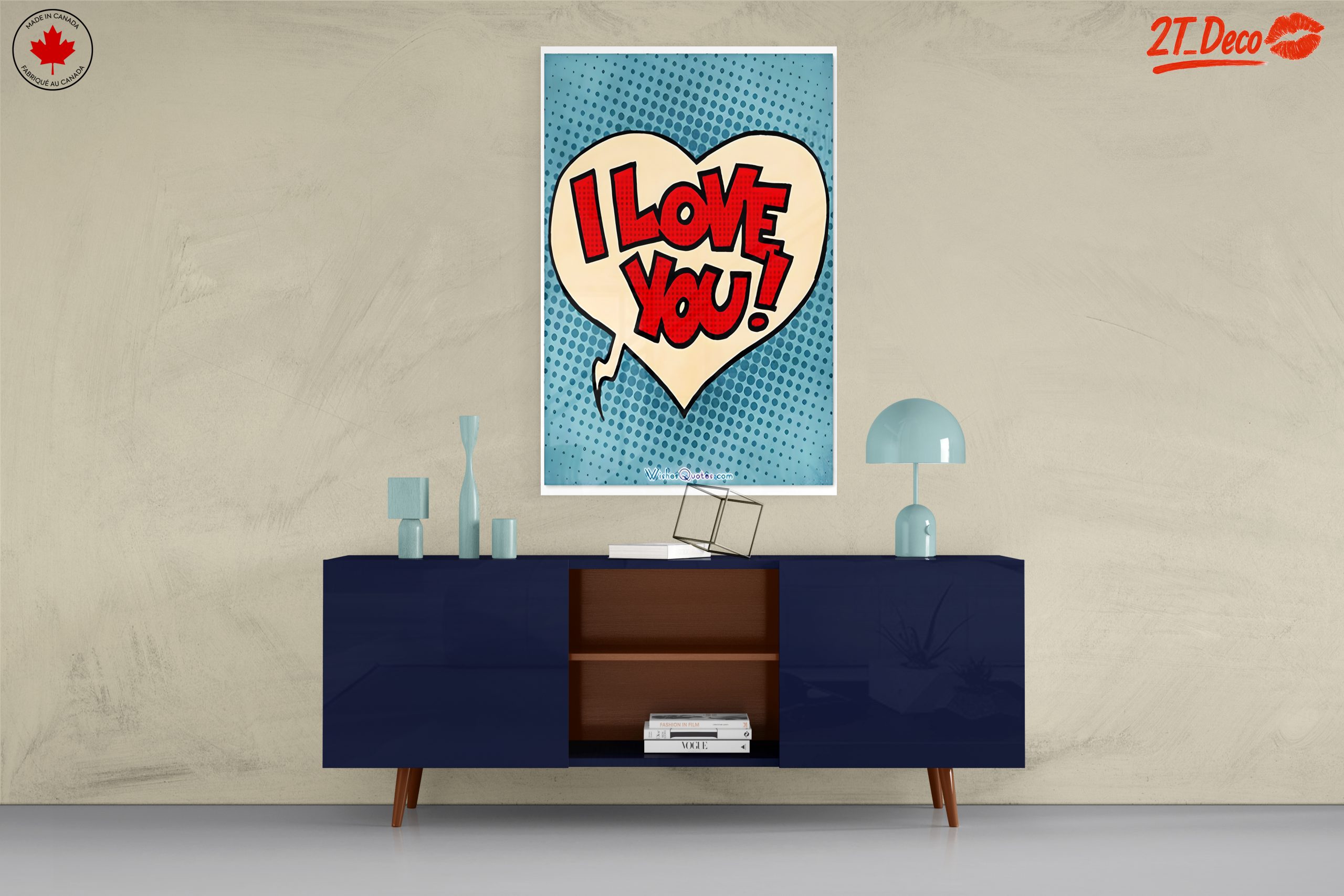 I Love You Pop Art Design - Image 8