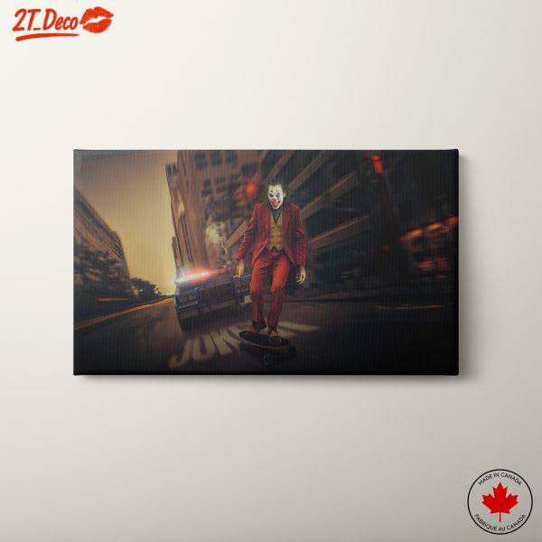 Joker Skating Through Urban Chaos