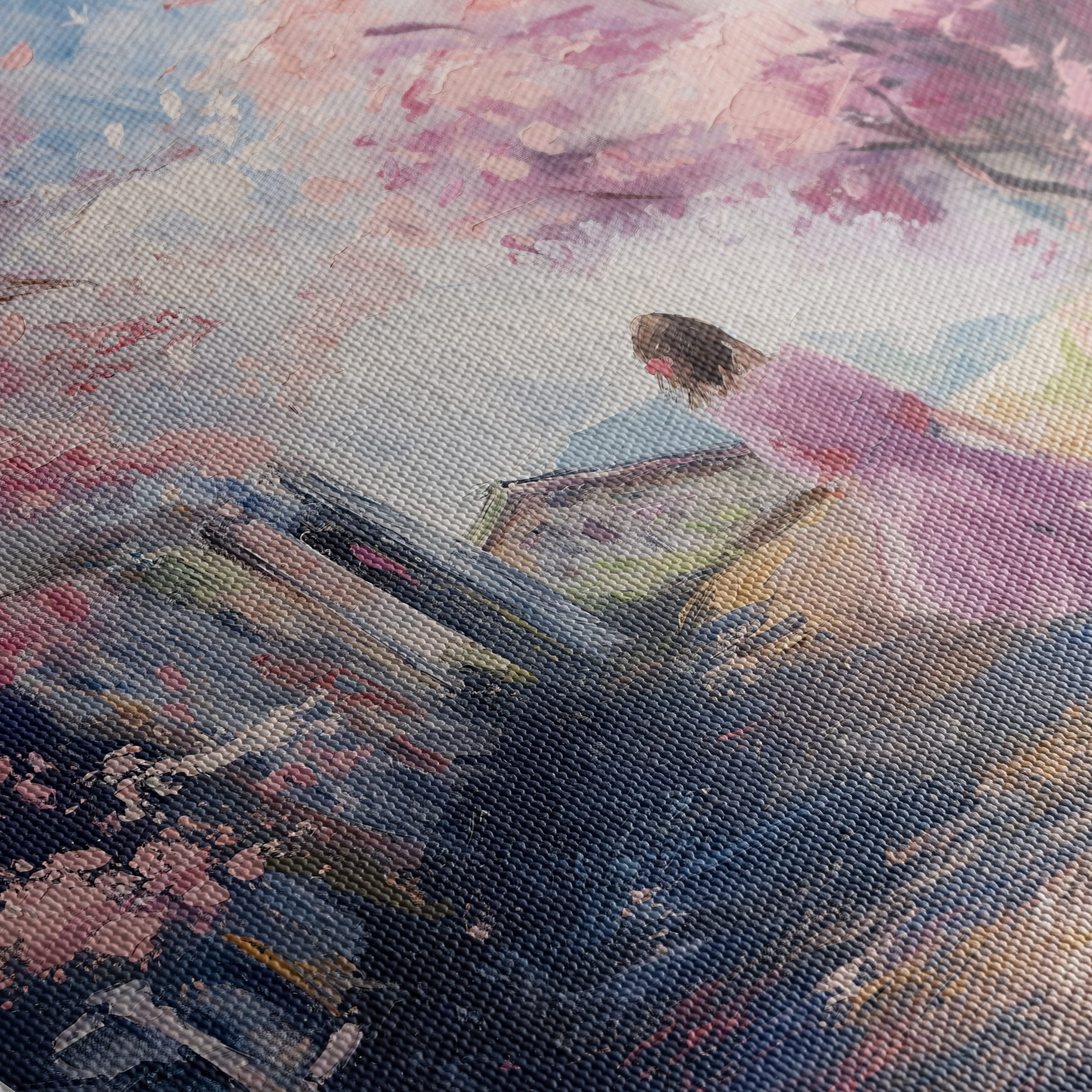 Dreamy Abstract Landscape with Cherry Blossoms - Image 5