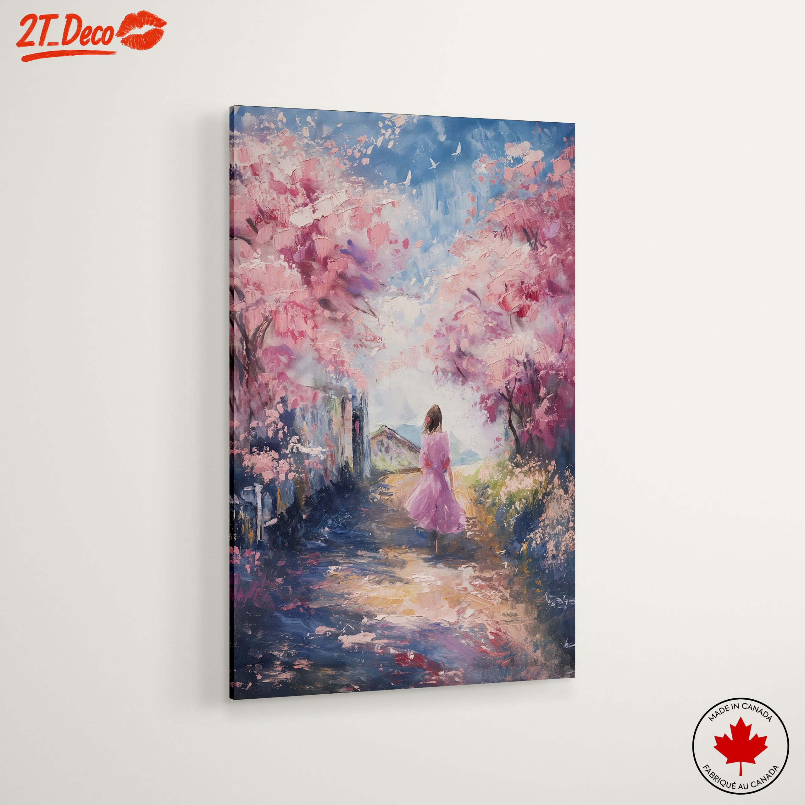 Dreamy Abstract Landscape with Cherry Blossoms - Image 6