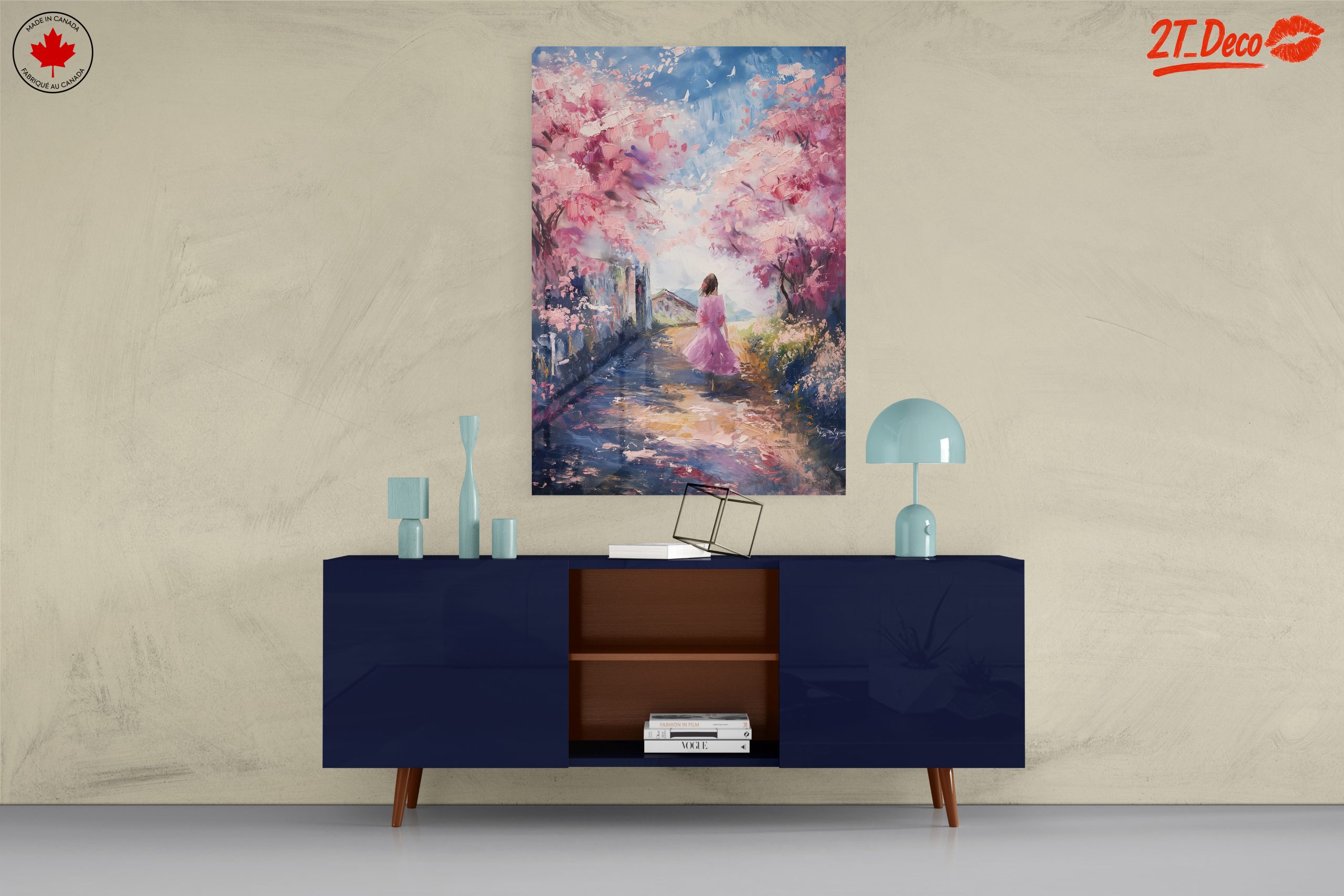 Dreamy Abstract Landscape with Cherry Blossoms - Image 8