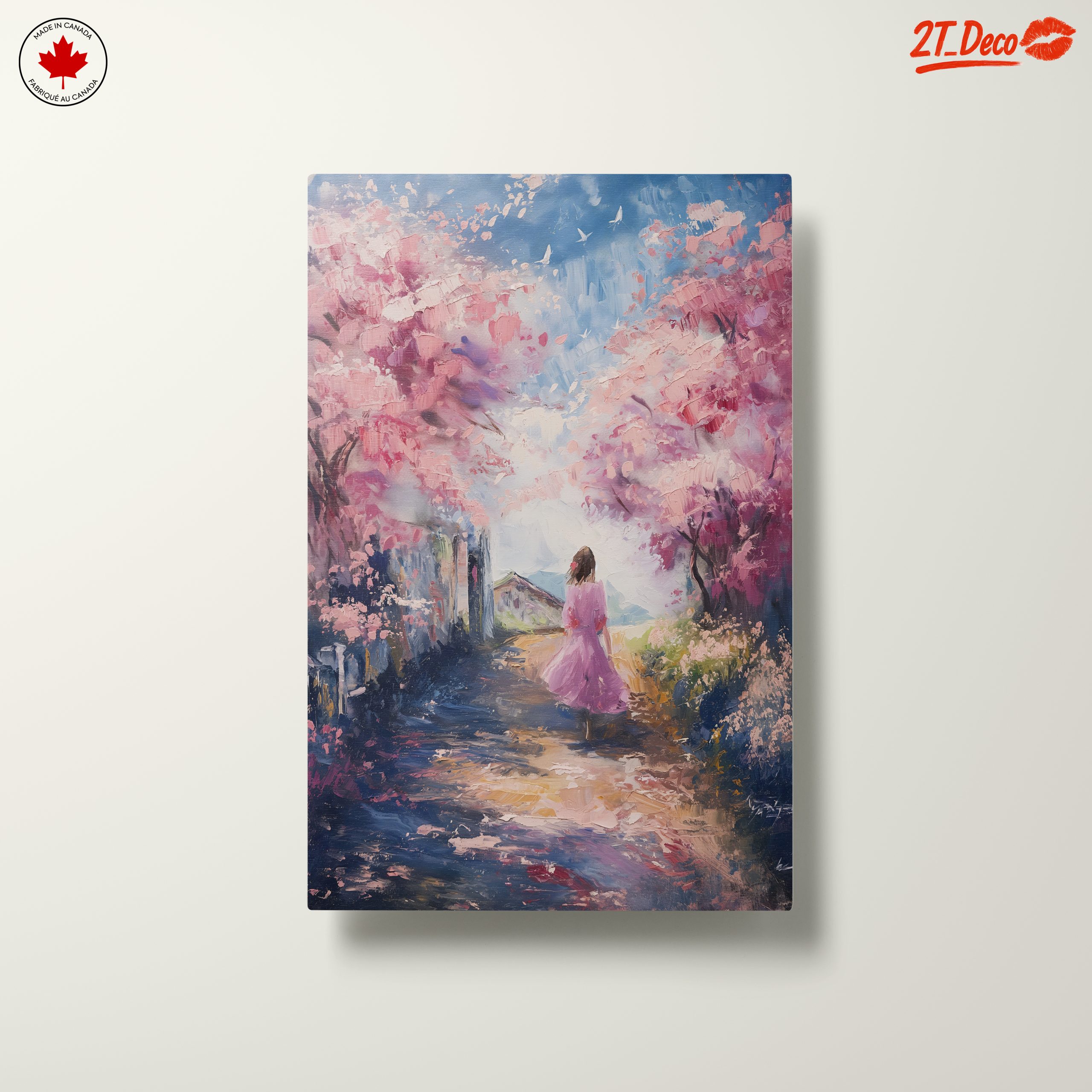 Dreamy Abstract Landscape with Cherry Blossoms - Image 10
