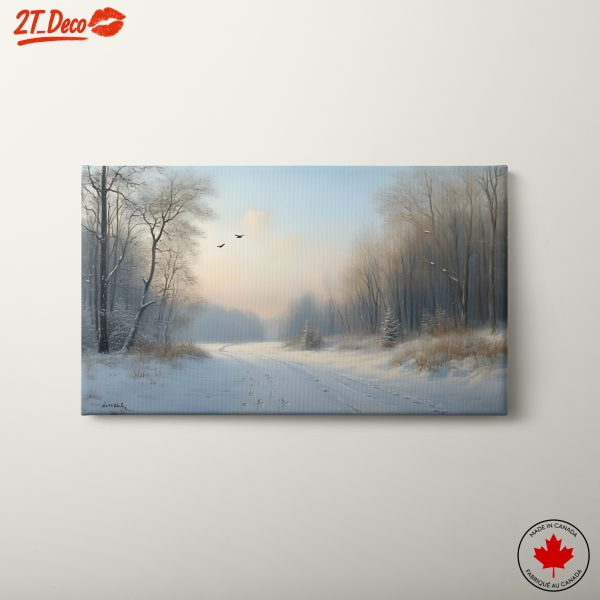 Serene Snowy Landscape with Trees 3