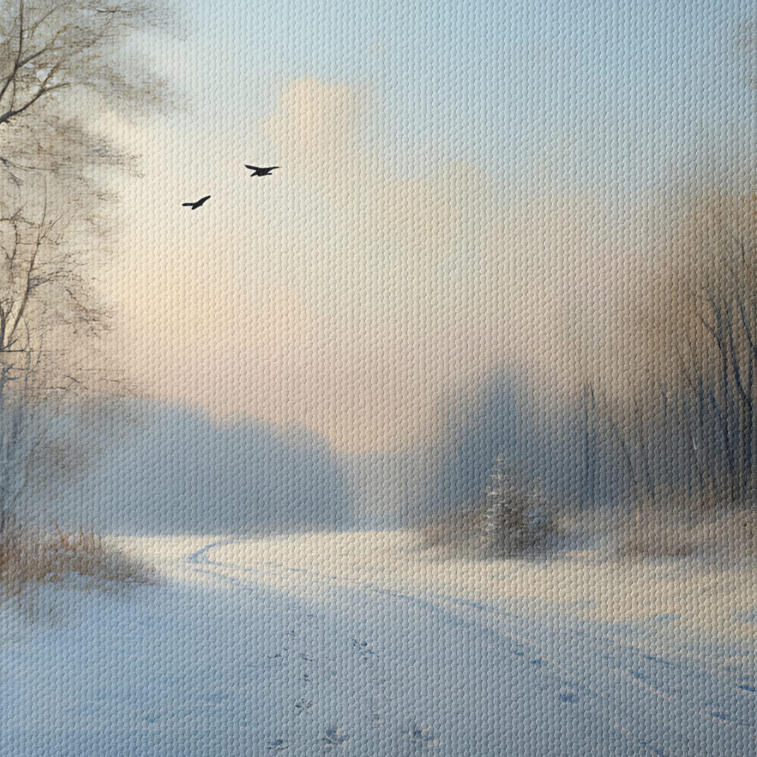 Serene Snowy Landscape with Trees 3 - Image 4