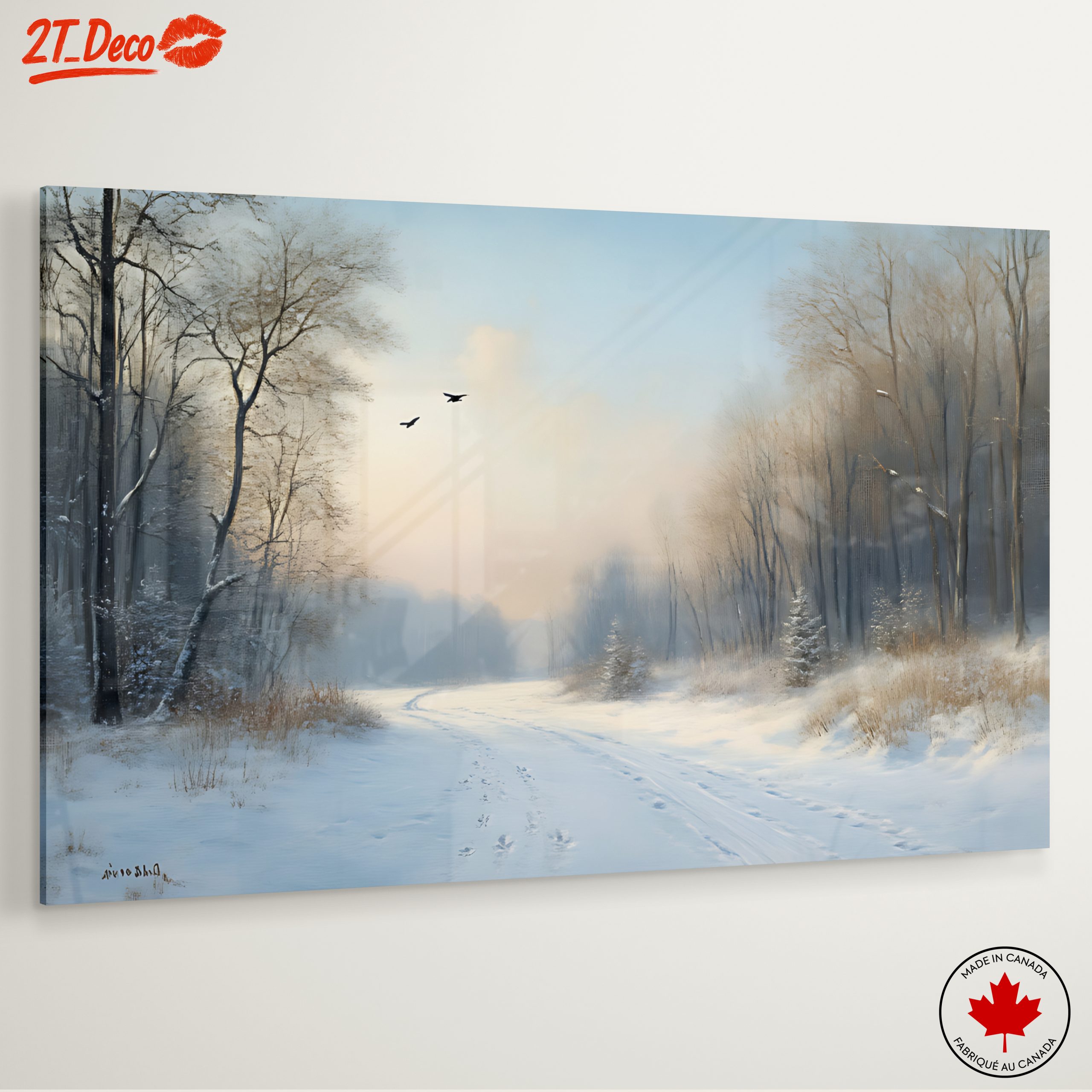 Serene Snowy Landscape with Trees 3 - Image 6