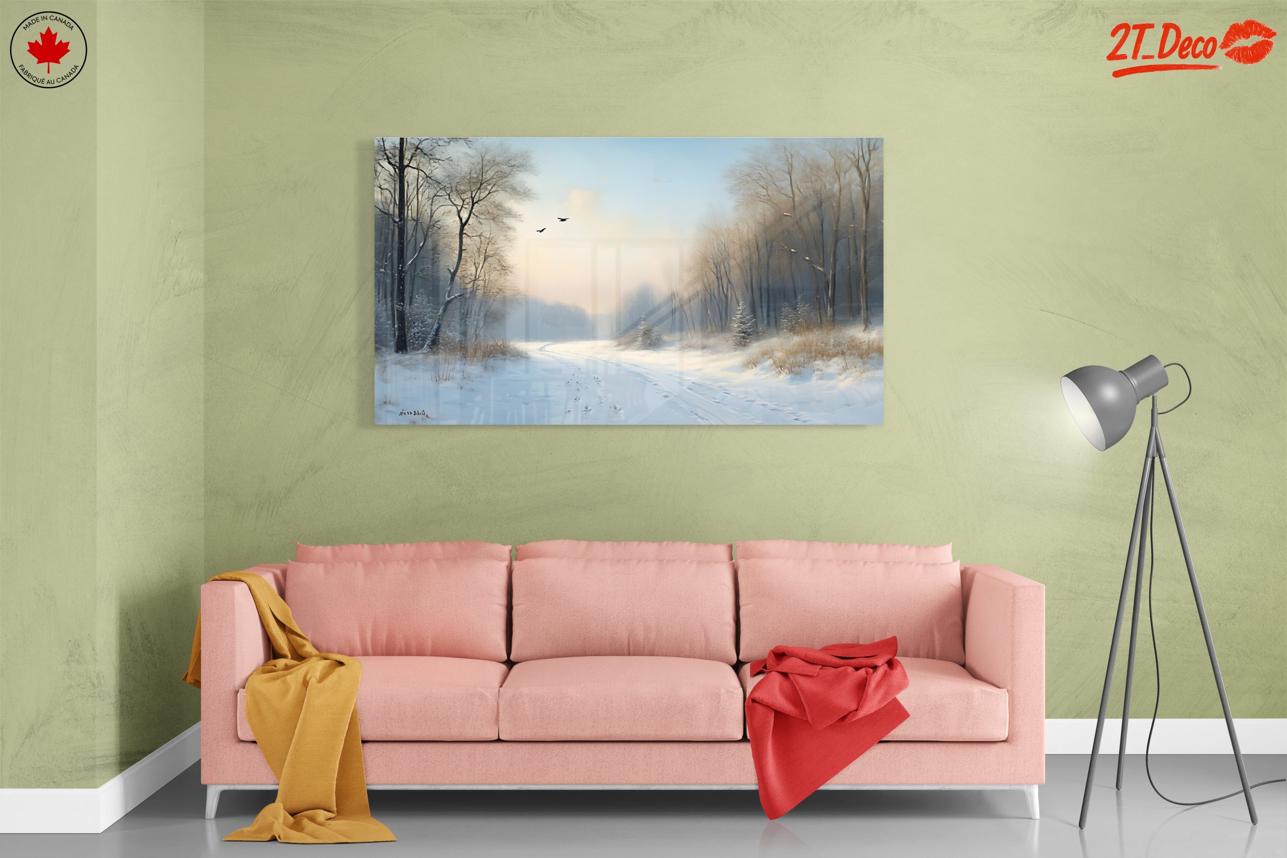 Serene Snowy Landscape with Trees 3 - Image 7