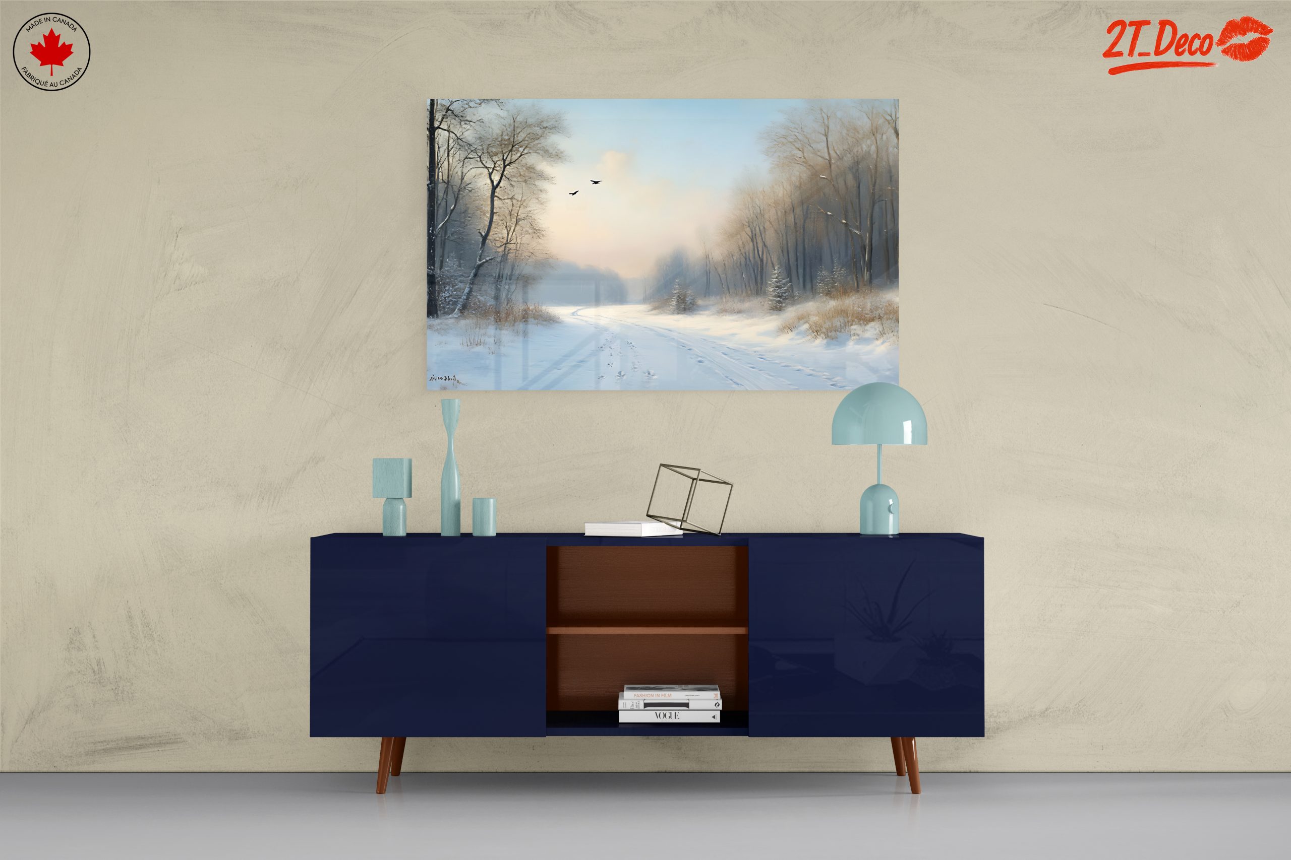 Serene Snowy Landscape with Trees 3 - Image 8