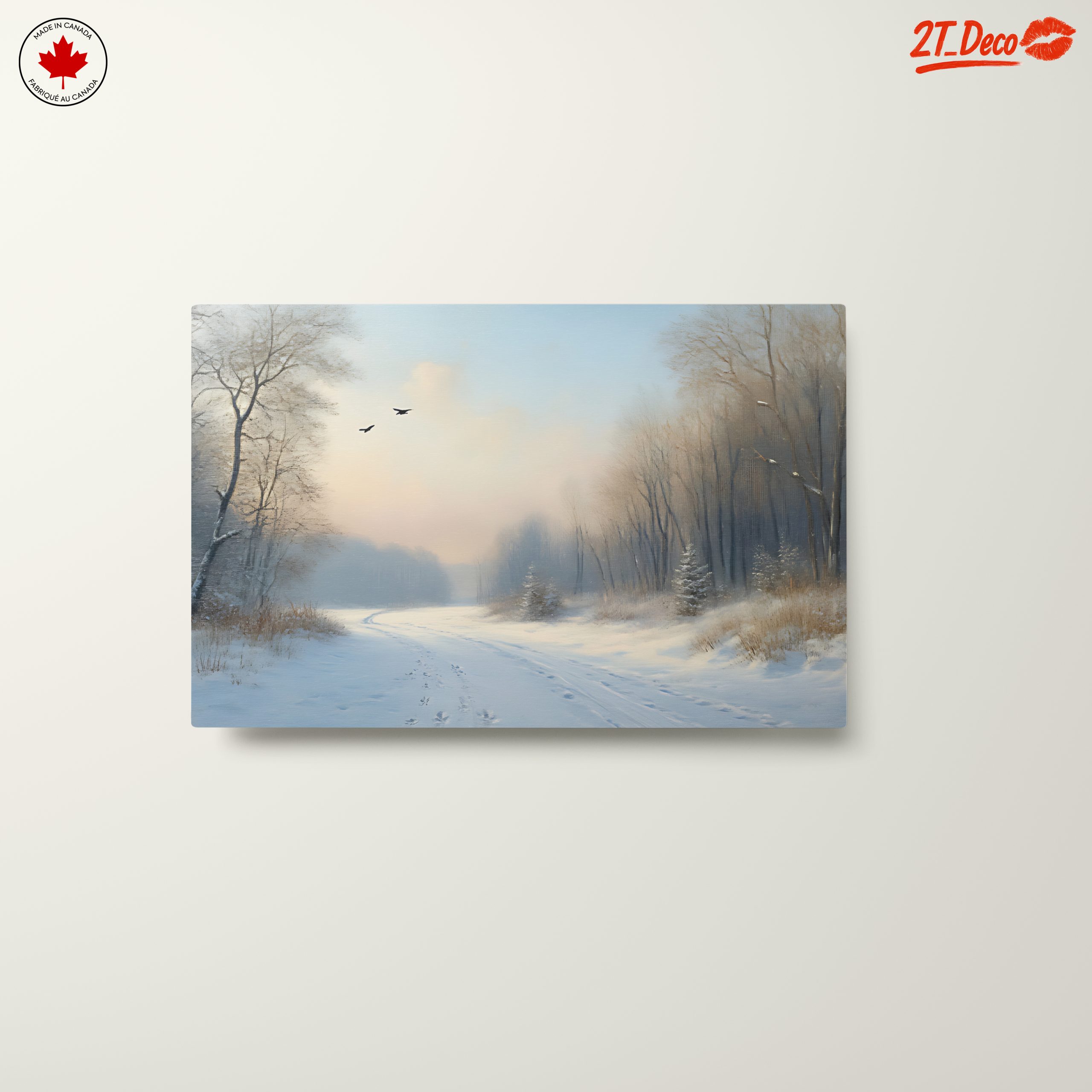 Serene Snowy Landscape with Trees 3 - Image 10
