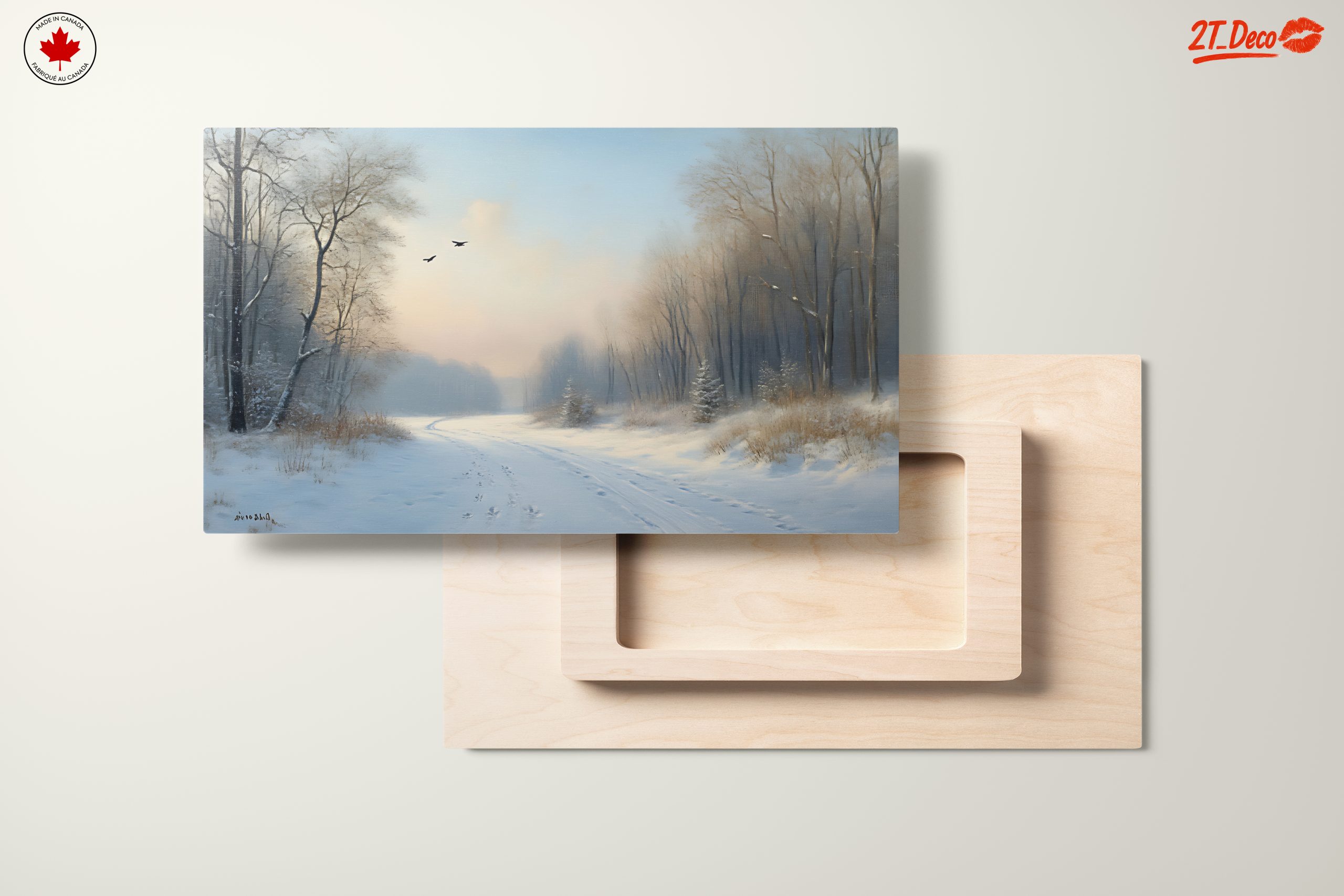 Serene Snowy Landscape with Trees 3 - Image 11