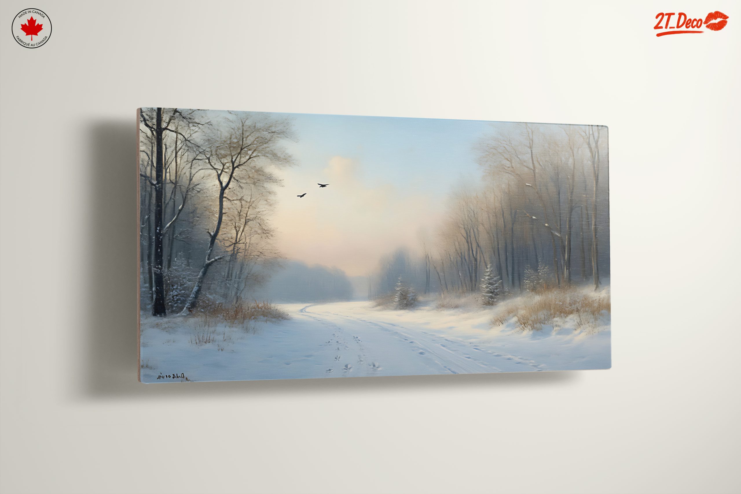 Serene Snowy Landscape with Trees 3 - Image 13