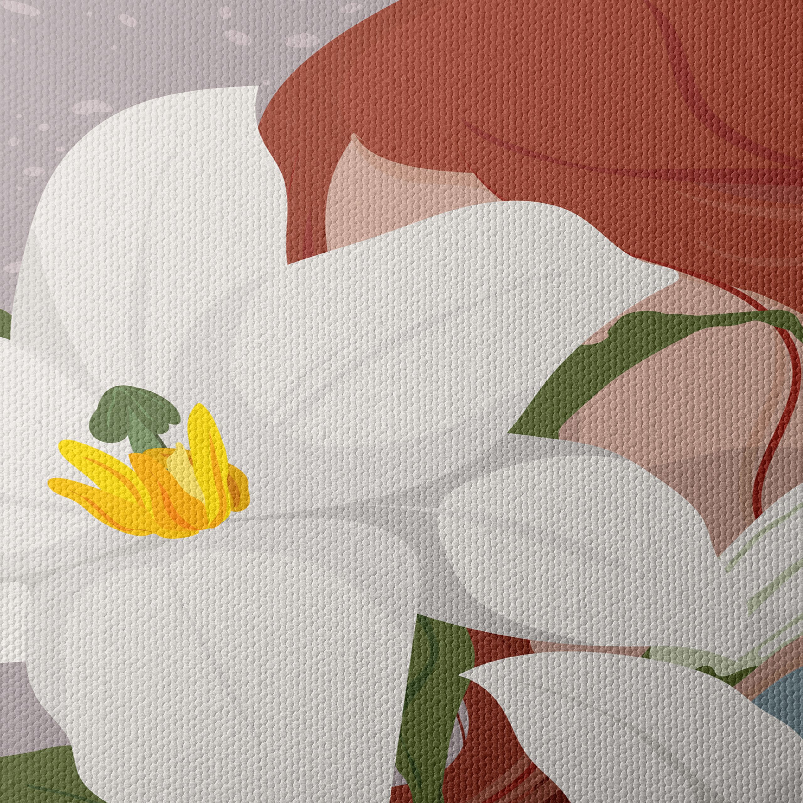 Modern Woman Portrait with Lilies - Image 4