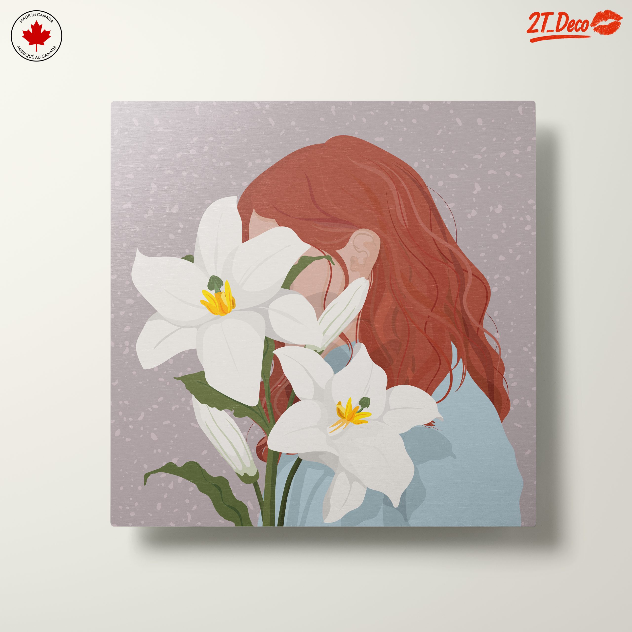 Modern Woman Portrait with Lilies - Image 10