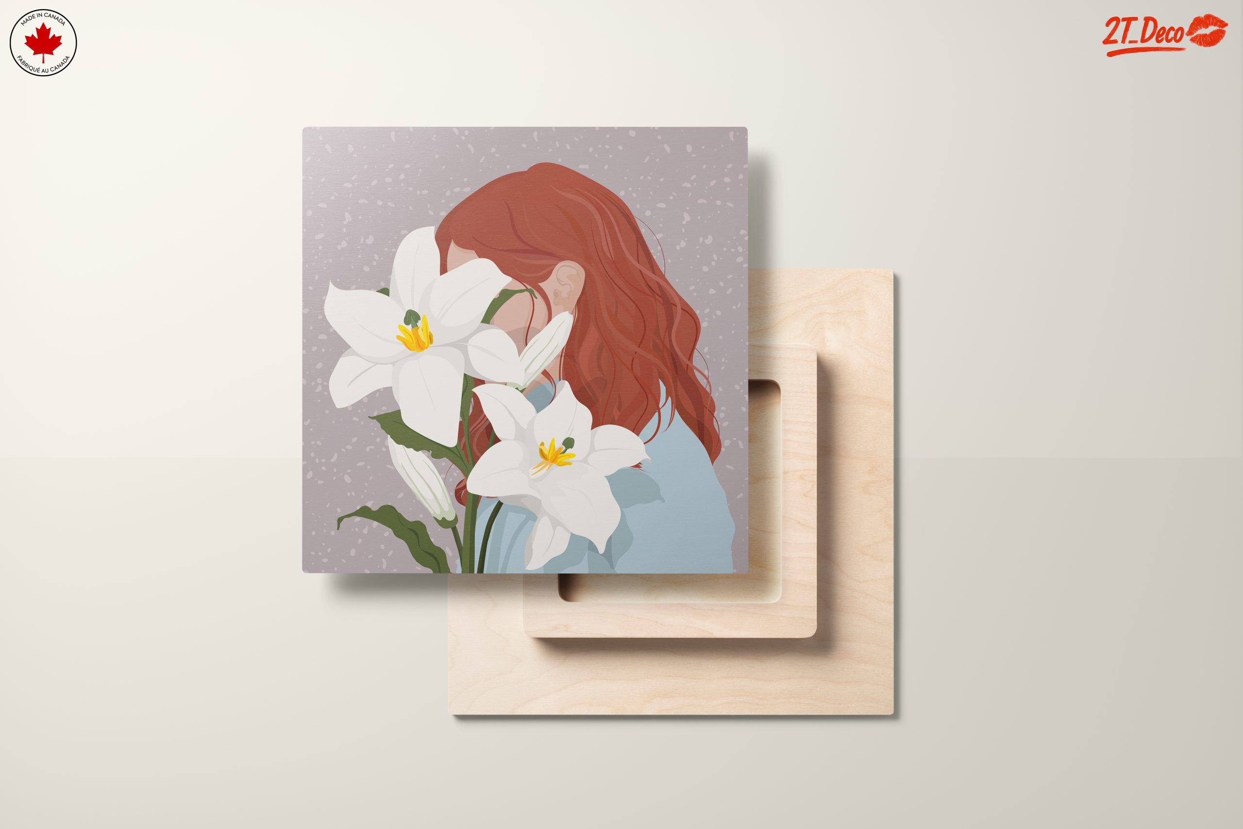 Modern Woman Portrait with Lilies - Image 11