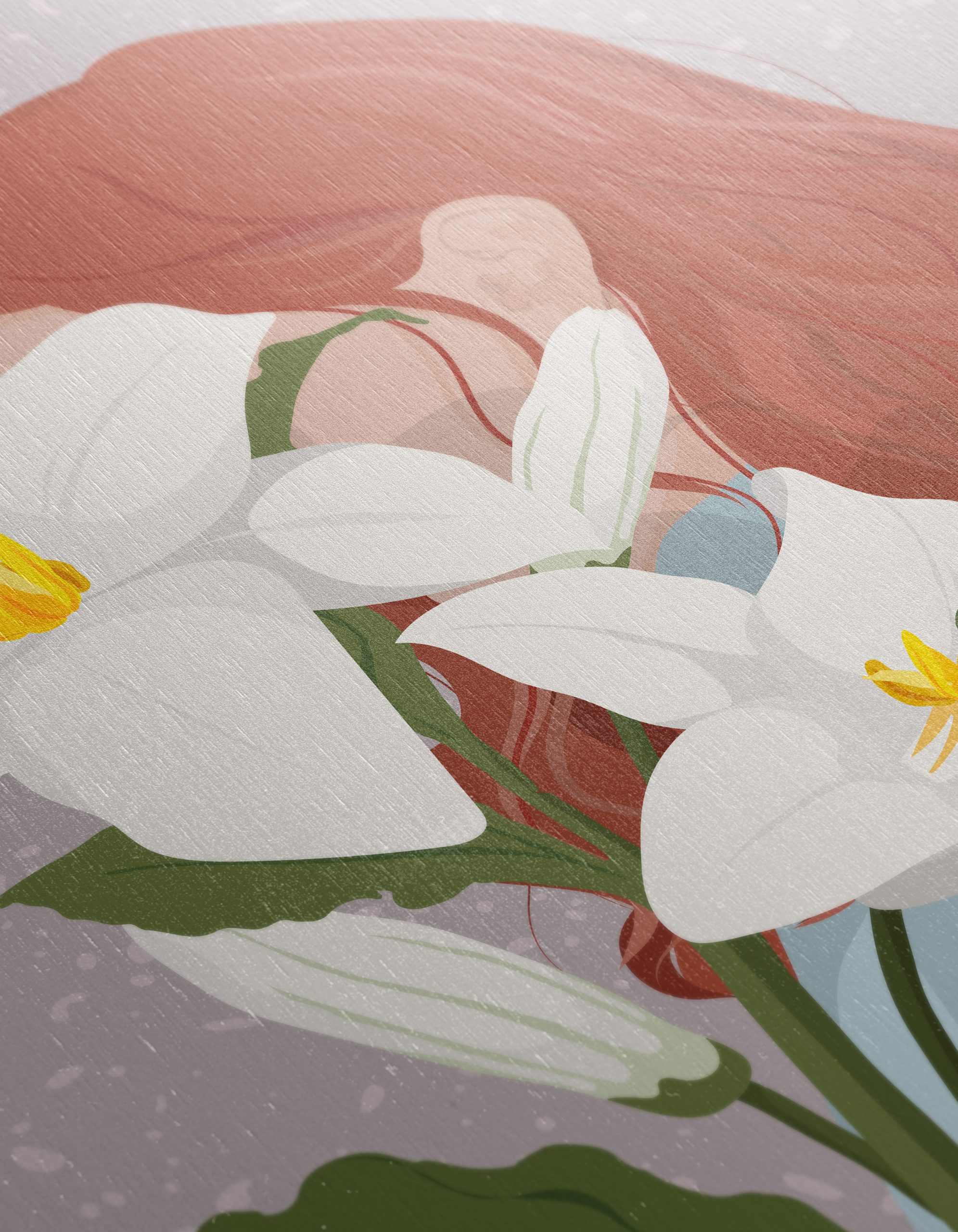 Modern Woman Portrait with Lilies - Image 12