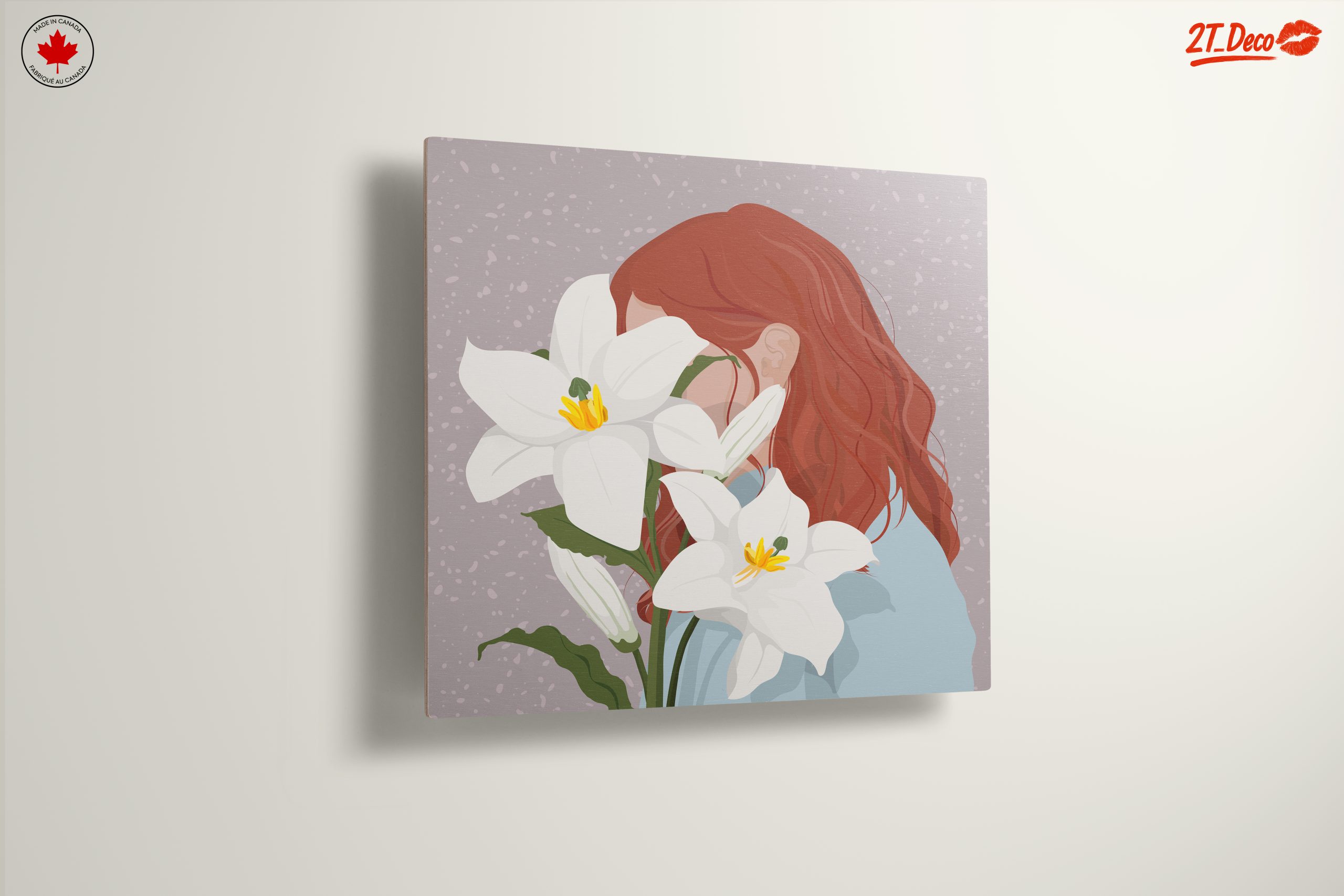 Modern Woman Portrait with Lilies - Image 13