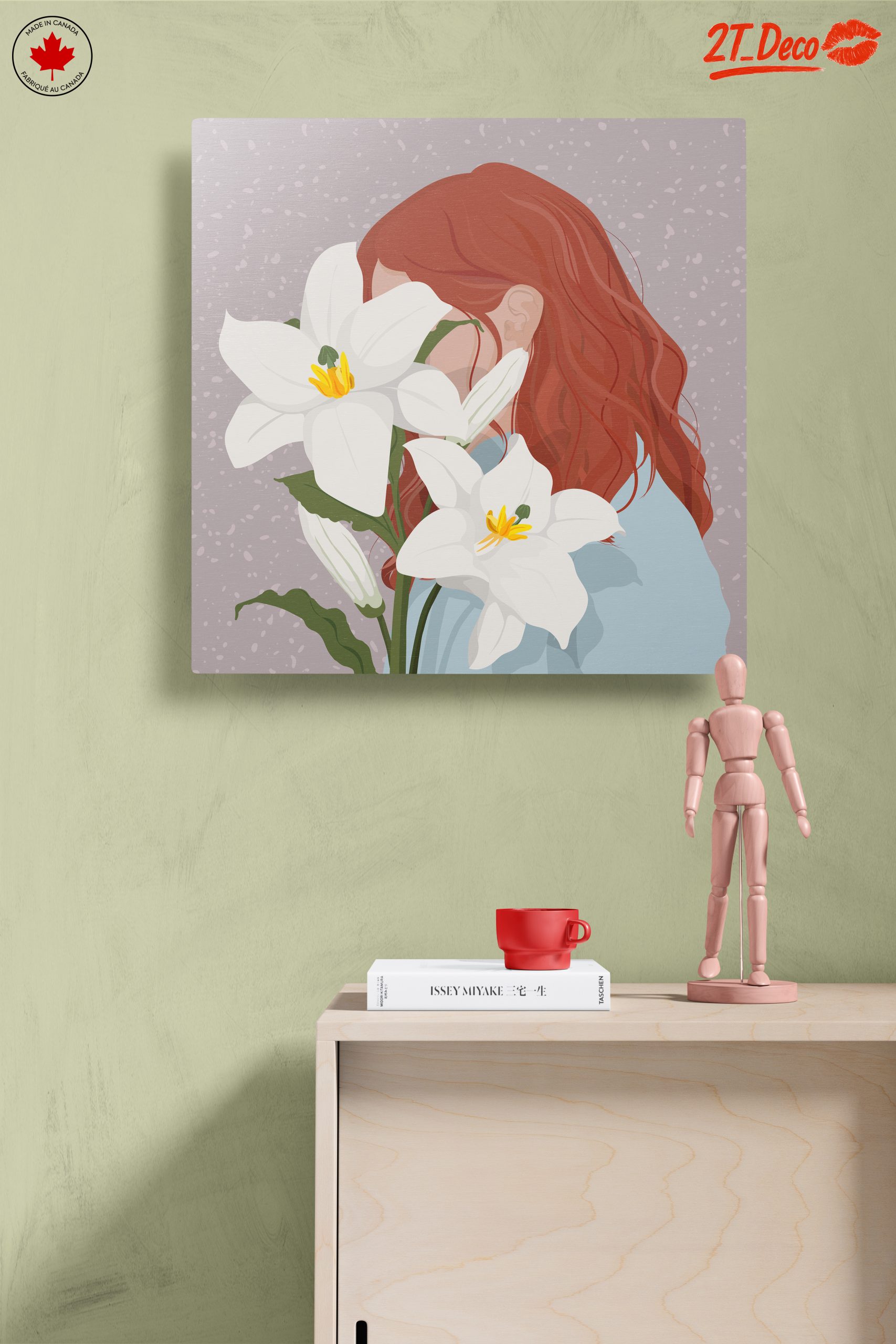 Modern Woman Portrait with Lilies - Image 14