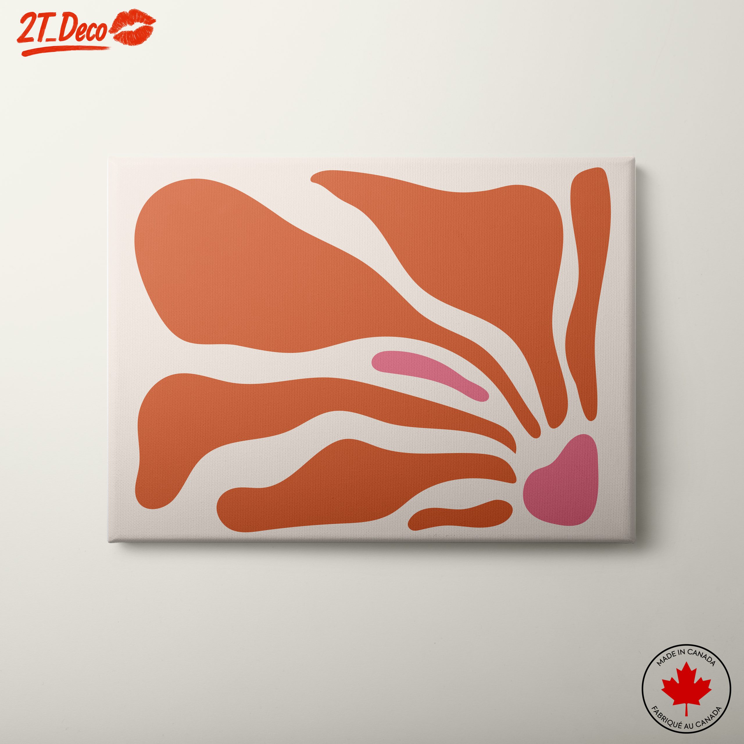 Organic Abstract Shapes in Warm Tones