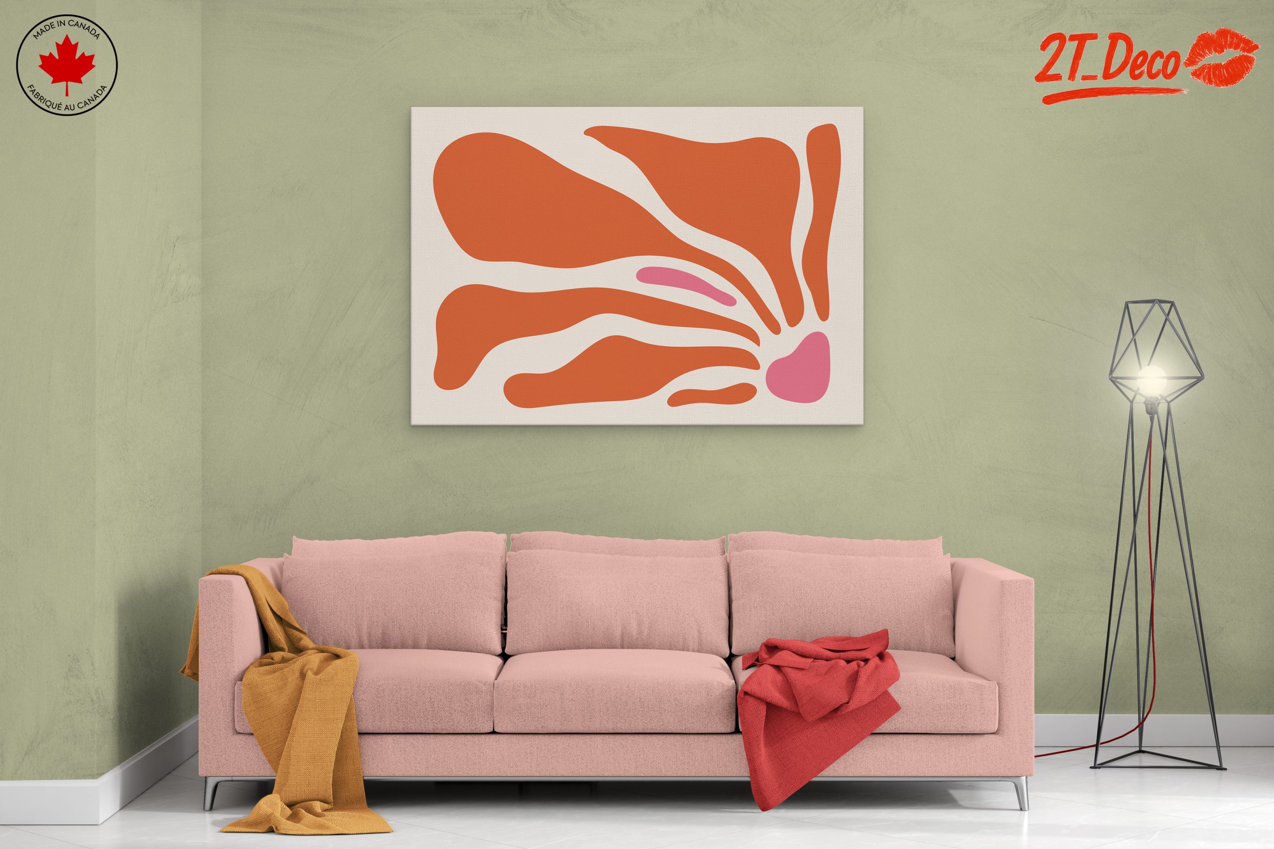 Organic Abstract Shapes in Warm Tones - Image 2