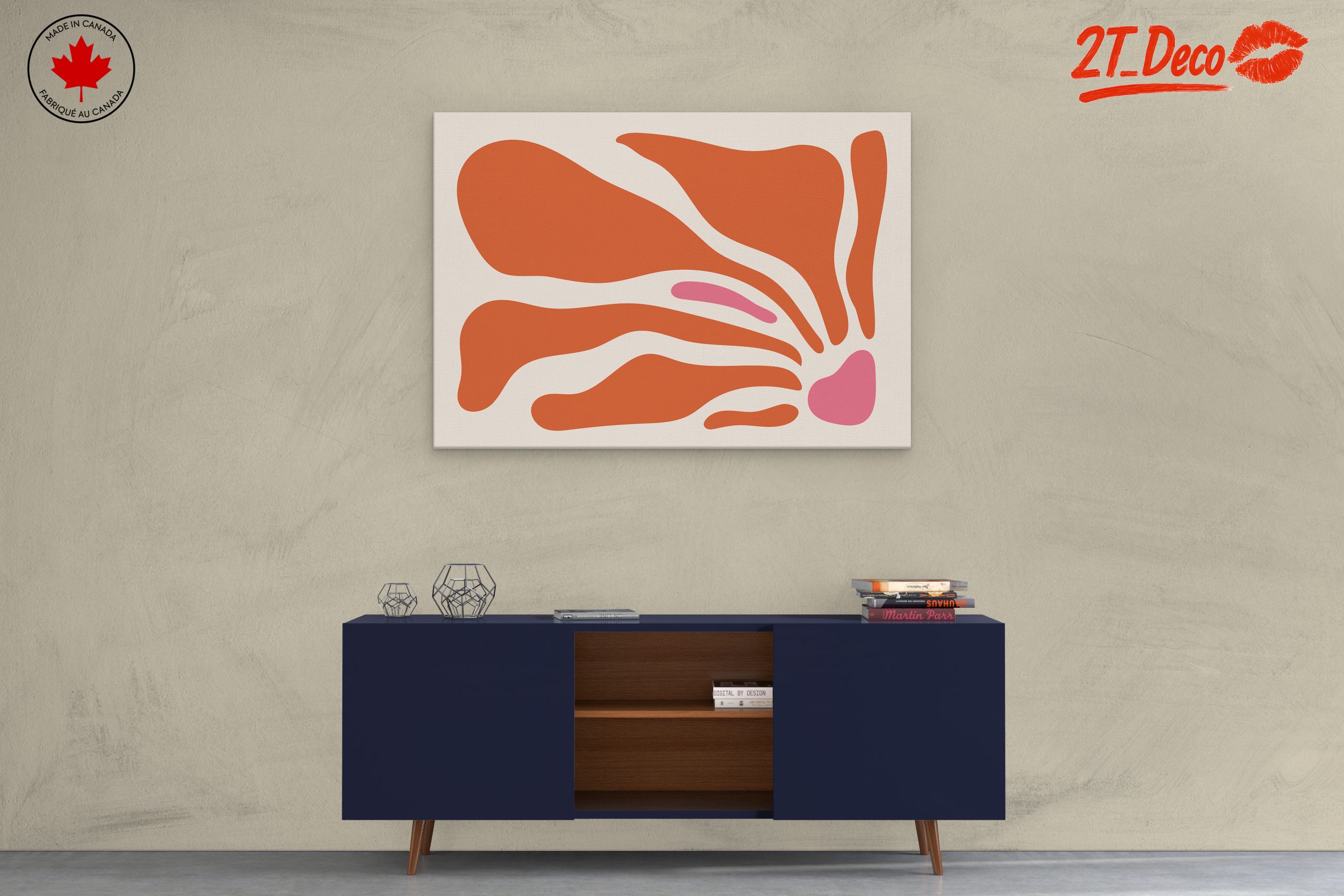 Organic Abstract Shapes in Warm Tones - Image 3