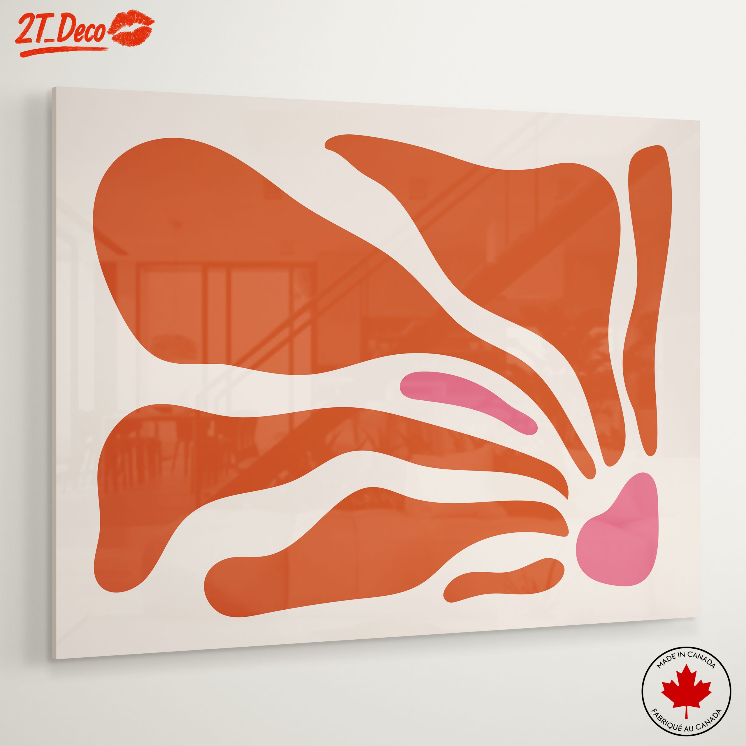 Organic Abstract Shapes in Warm Tones - Image 6
