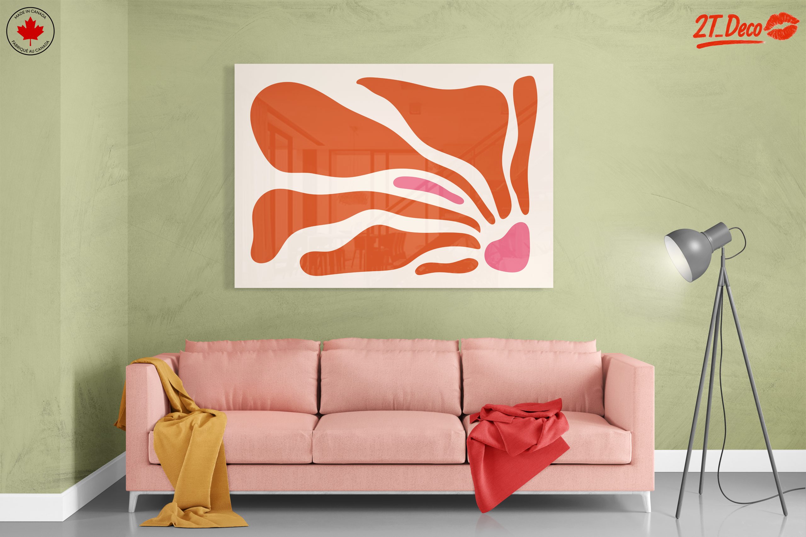 Organic Abstract Shapes in Warm Tones - Image 7