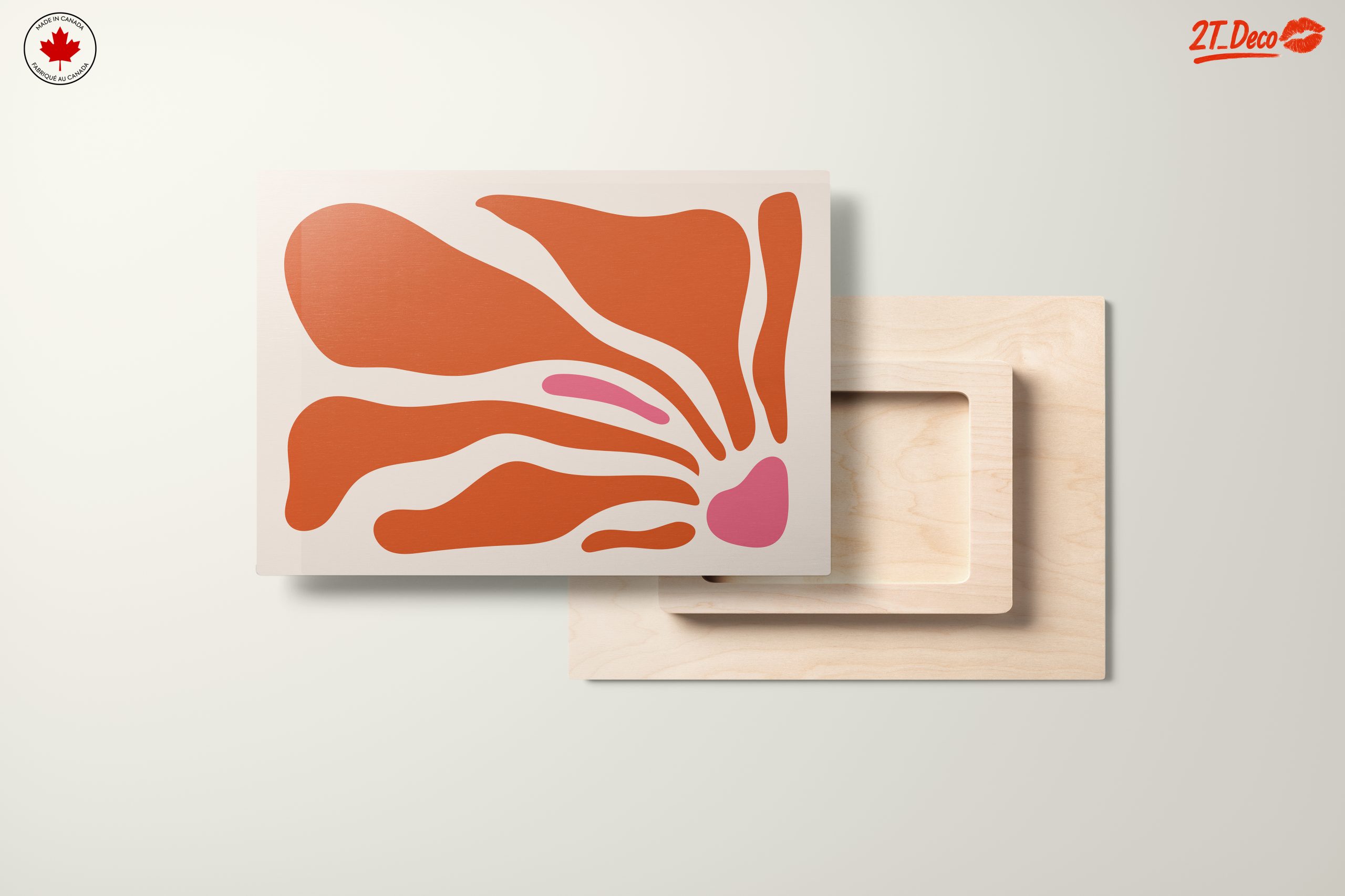 Organic Abstract Shapes in Warm Tones - Image 11