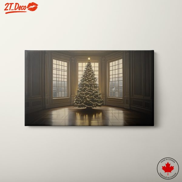 Elegant Christmas Tree in a Cozy Room