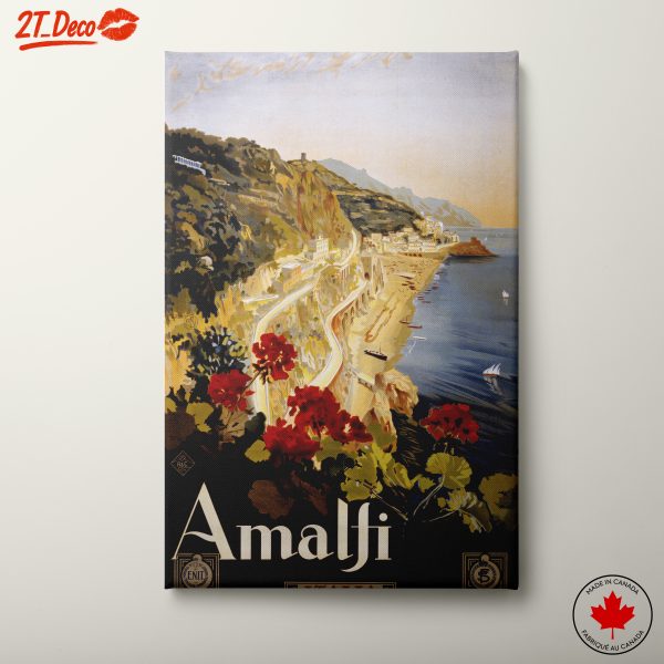 Scenic Amalfi Coastal View Art