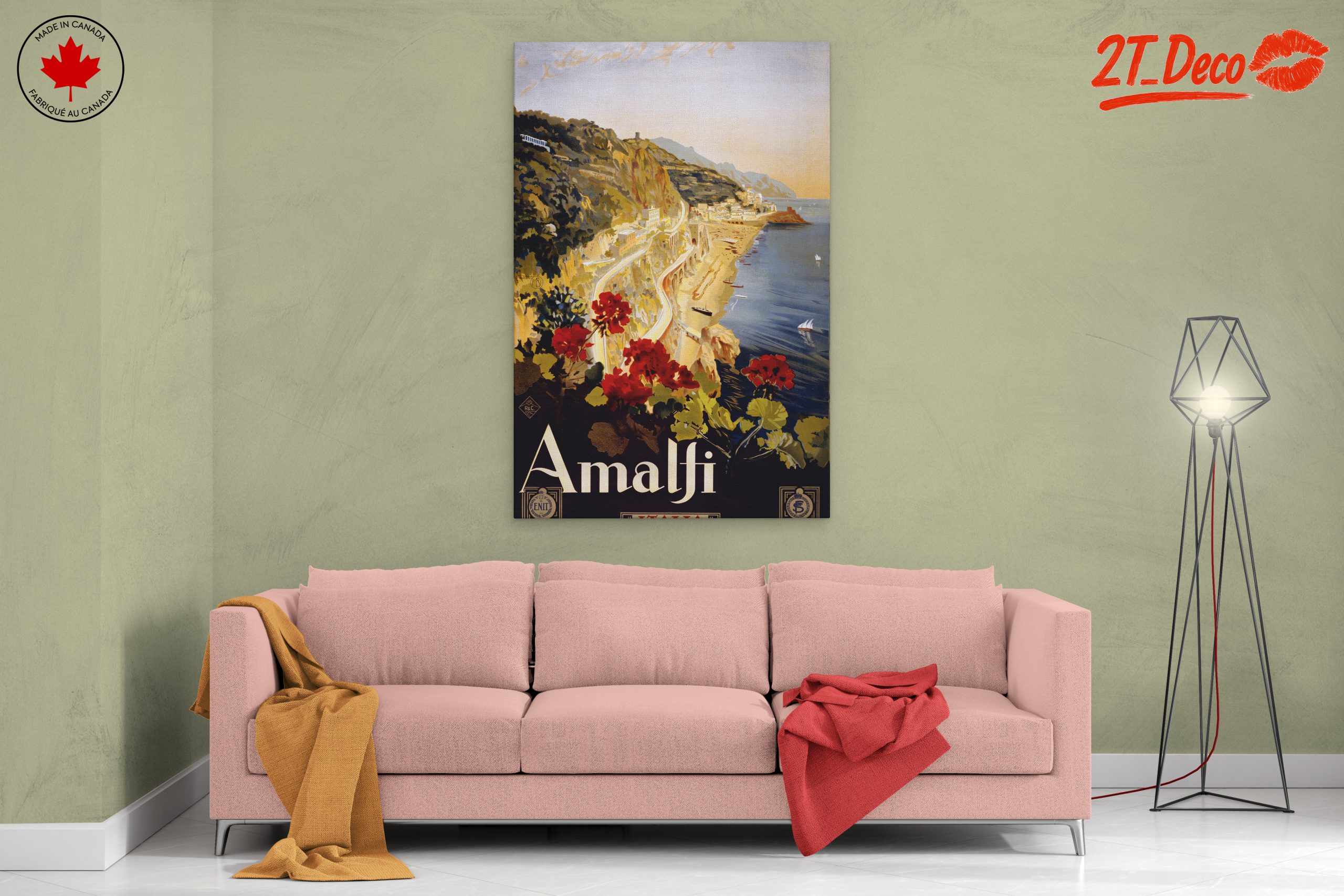 Scenic Amalfi Coastal View Art - Image 2