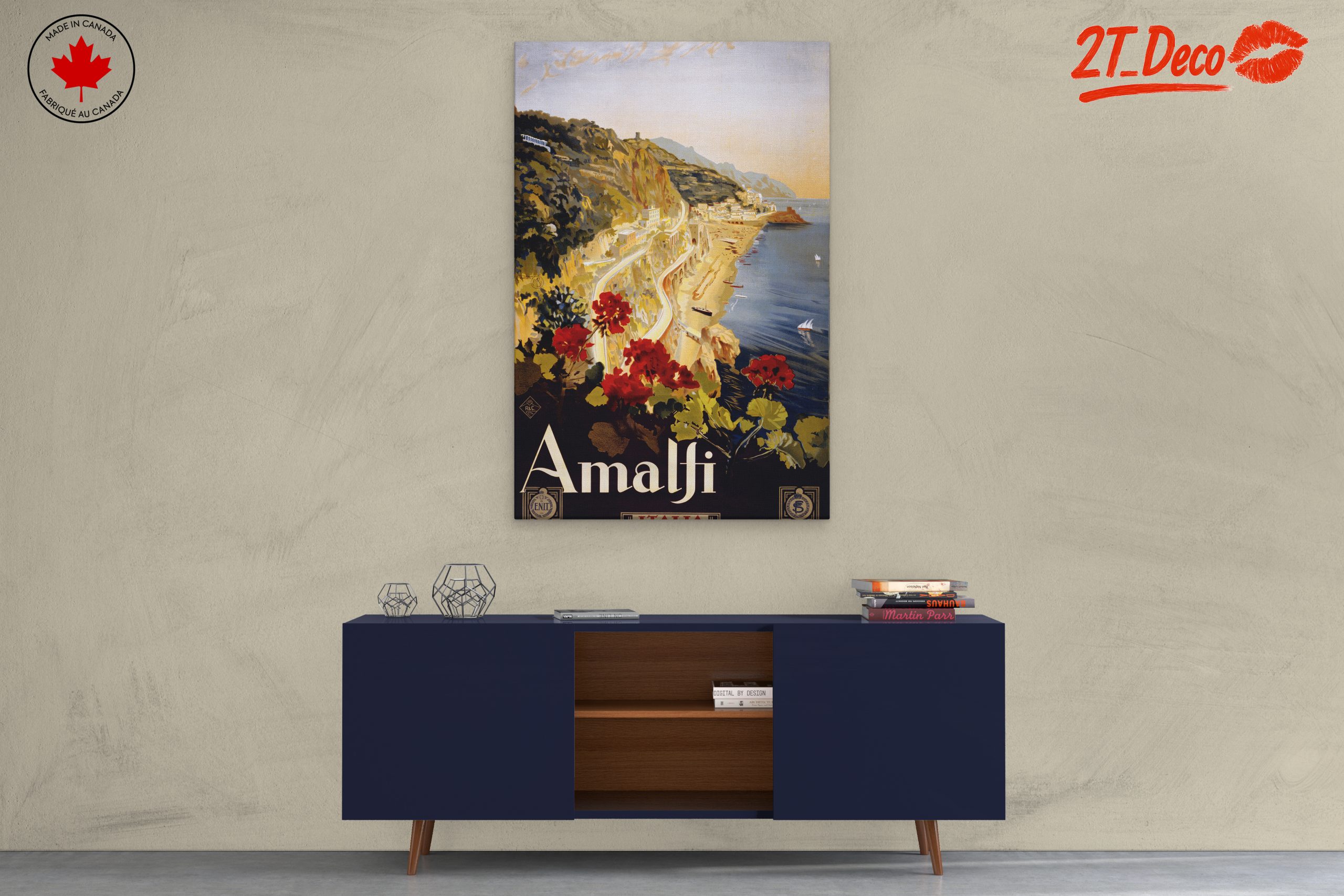 Scenic Amalfi Coastal View Art - Image 3