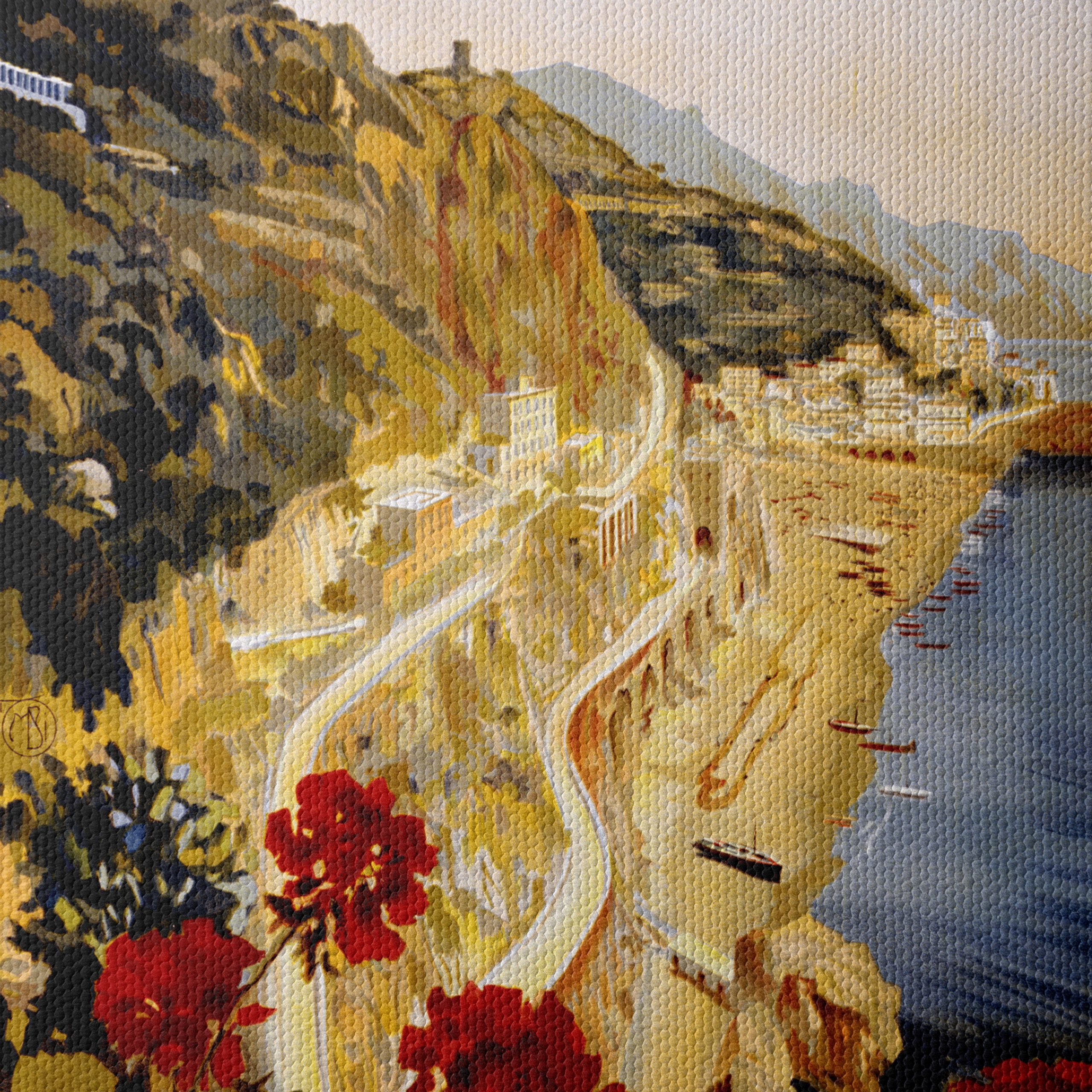 Scenic Amalfi Coastal View Art - Image 4