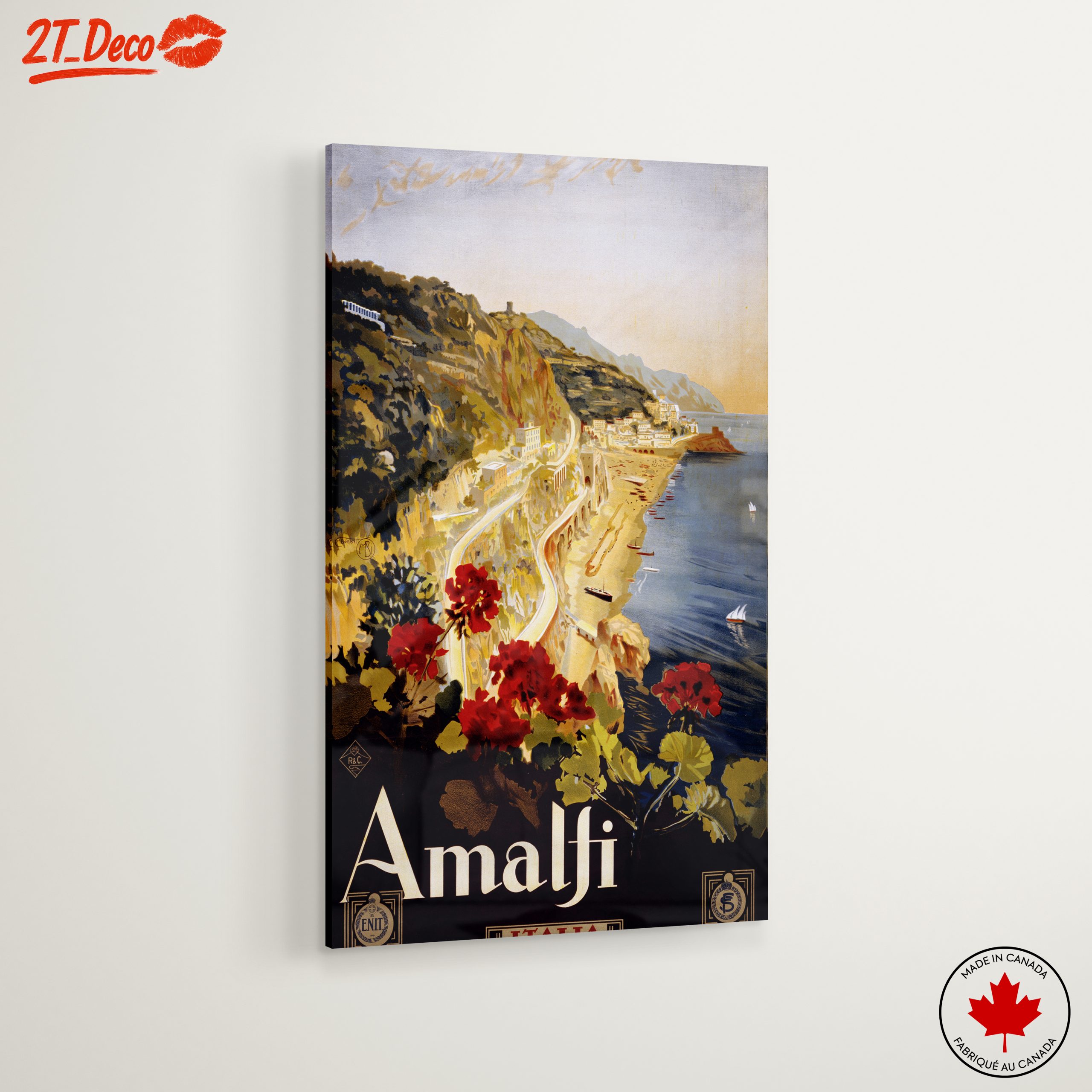 Scenic Amalfi Coastal View Art - Image 6