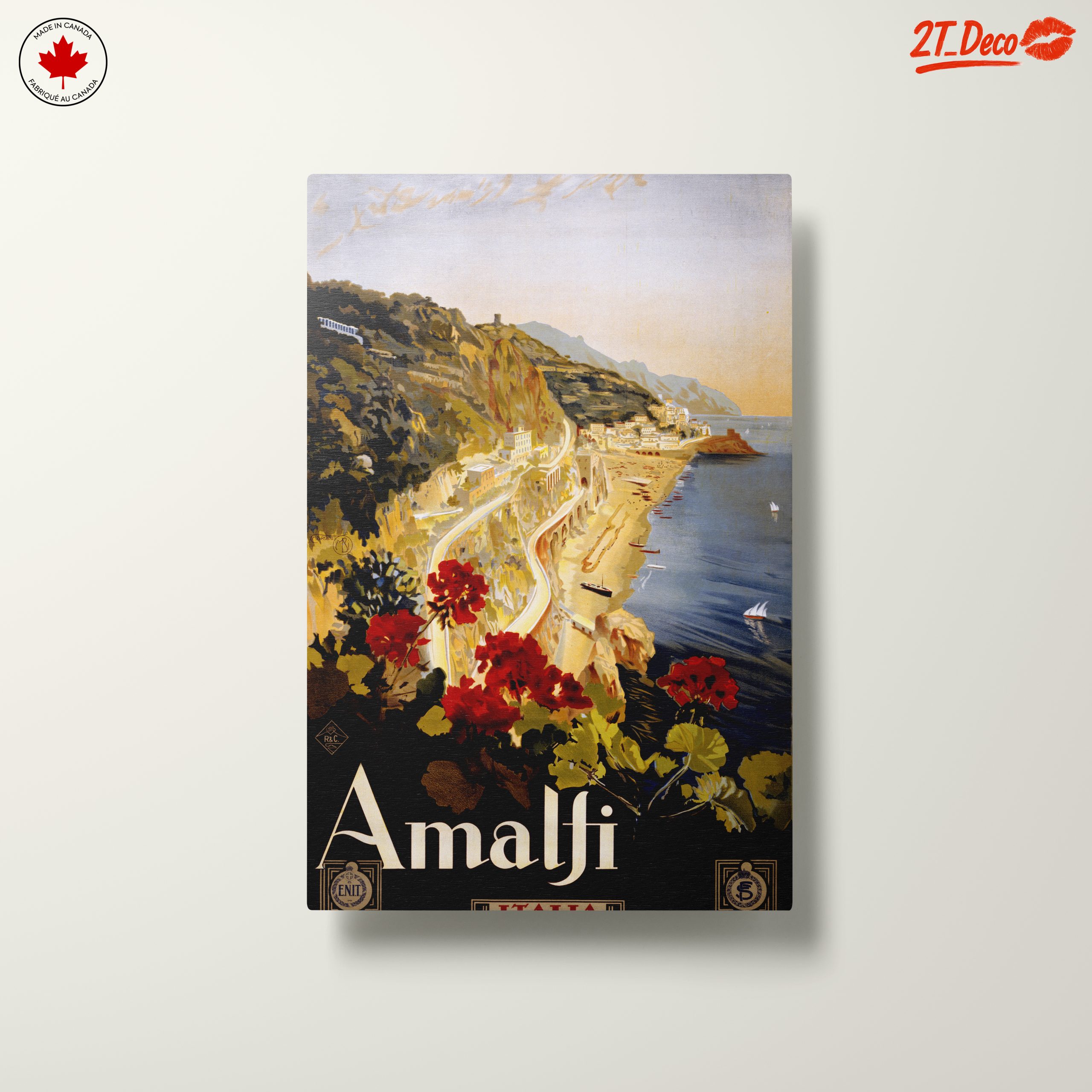Scenic Amalfi Coastal View Art - Image 10