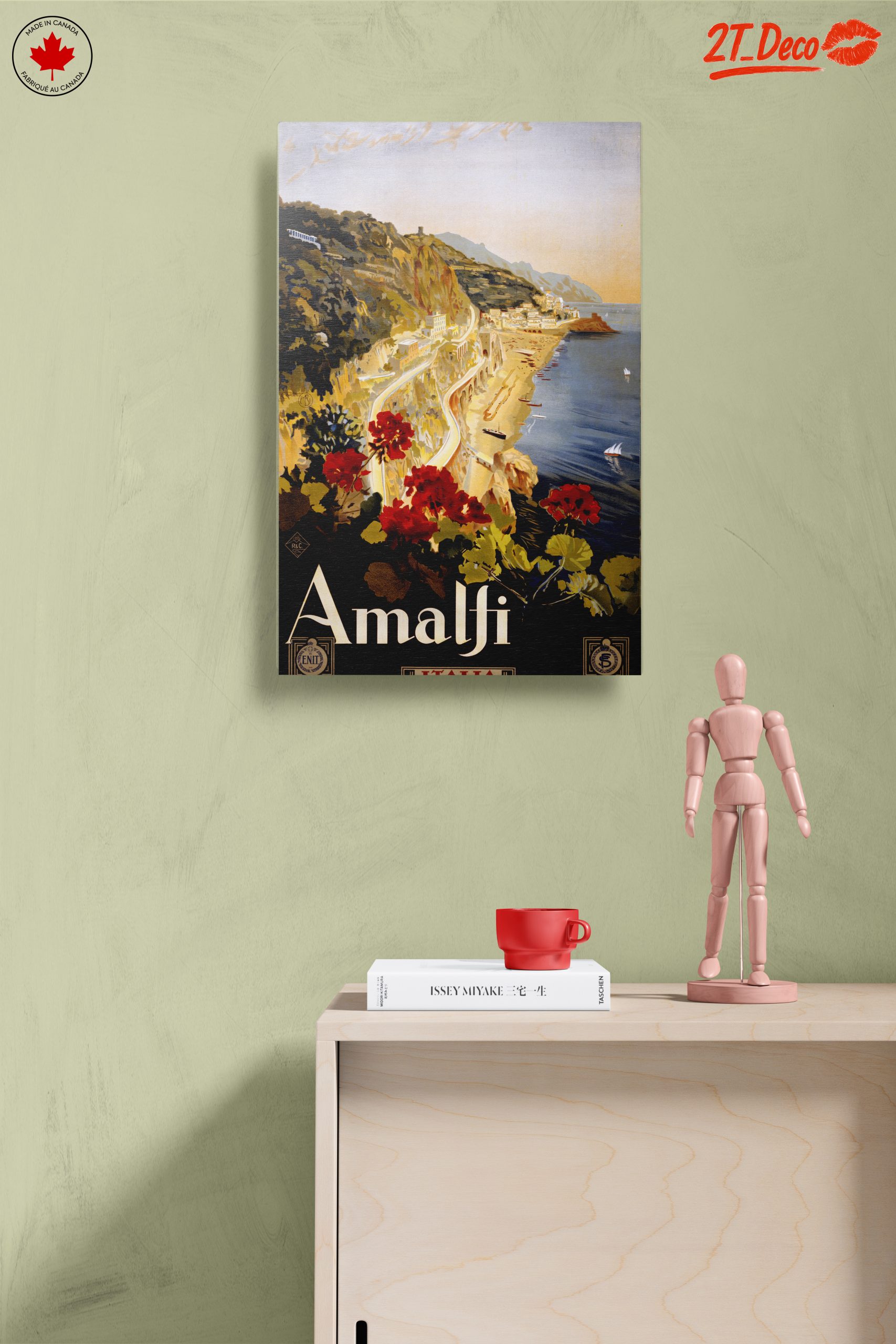 Scenic Amalfi Coastal View Art - Image 14