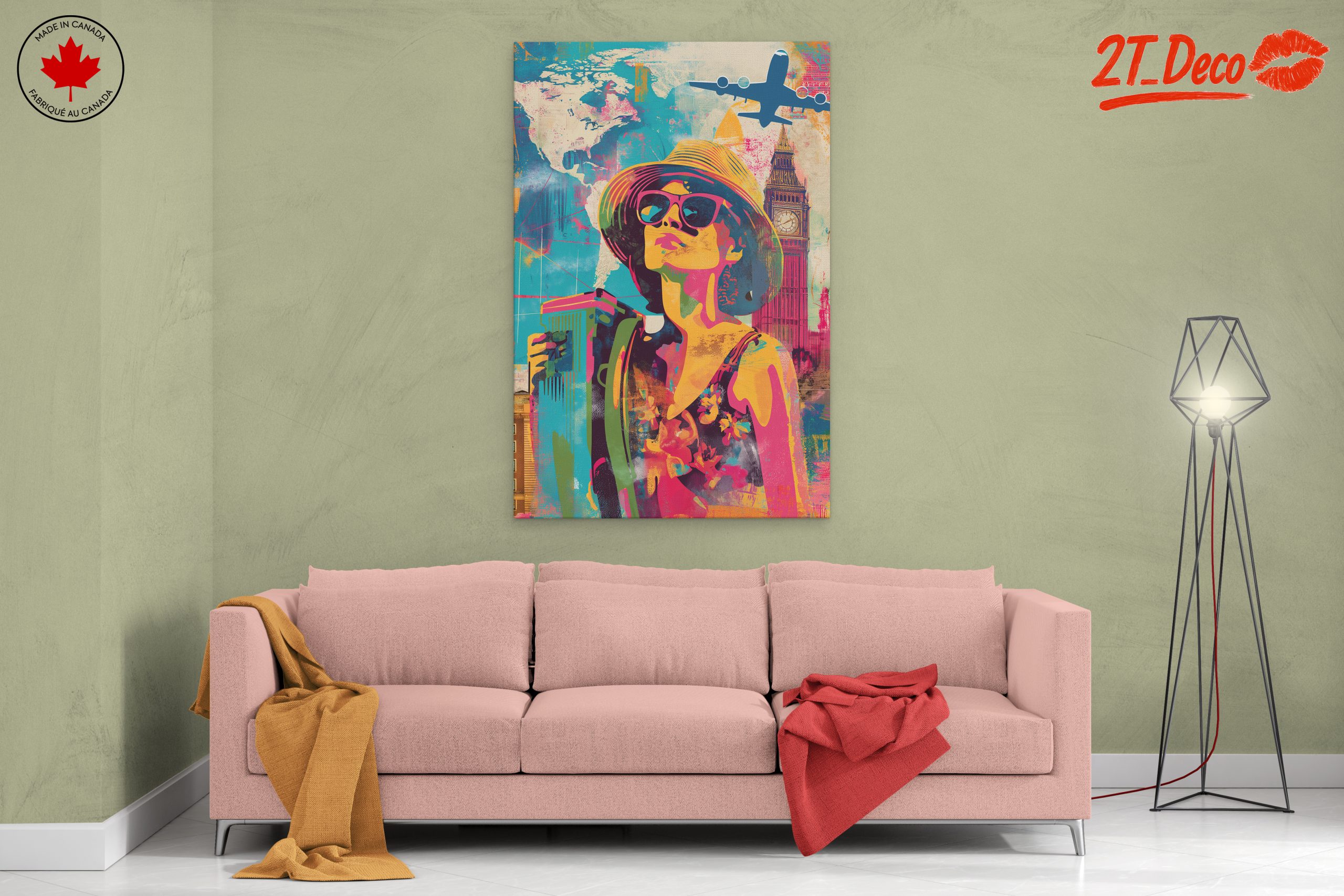 Vibrant Aesthetic Travel Poster - Image 2