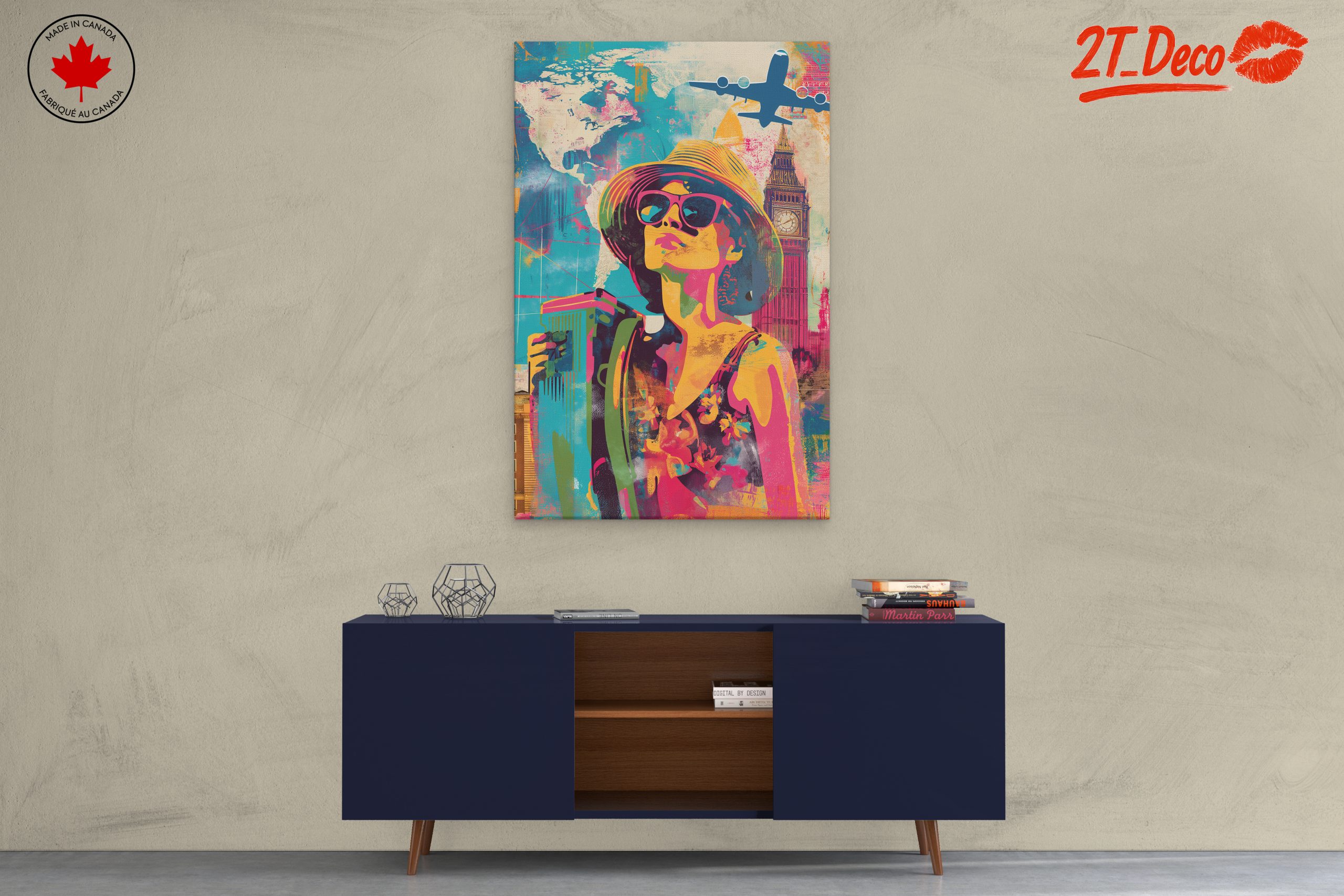 Vibrant Aesthetic Travel Poster - Image 3