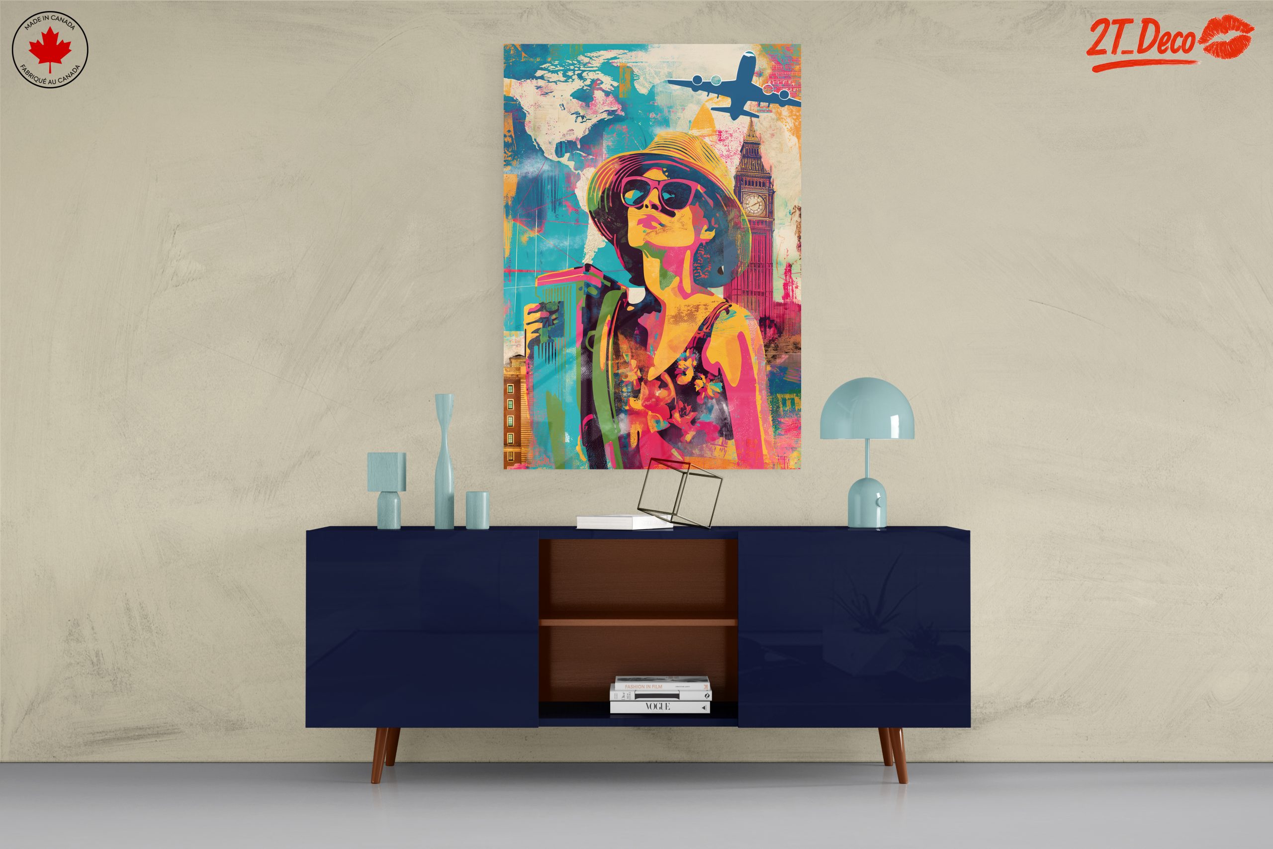 Vibrant Aesthetic Travel Poster - Image 8