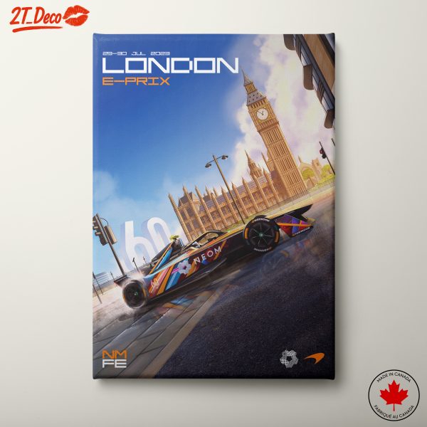 London E-Prix Formula 1 Racing Artwork