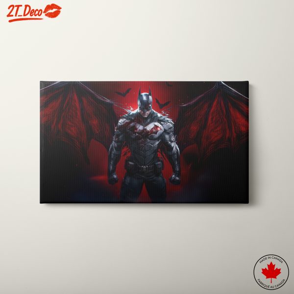 Dynamic Batman Art with Dark Atmosphere