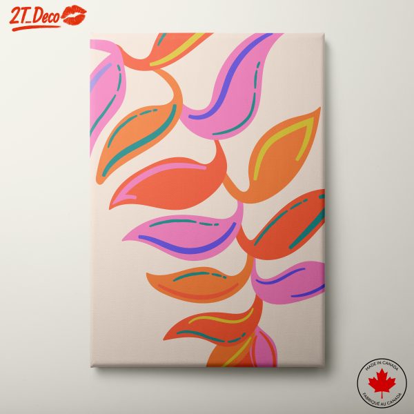 Vibrant Botanical Leaf Art for Home Decor