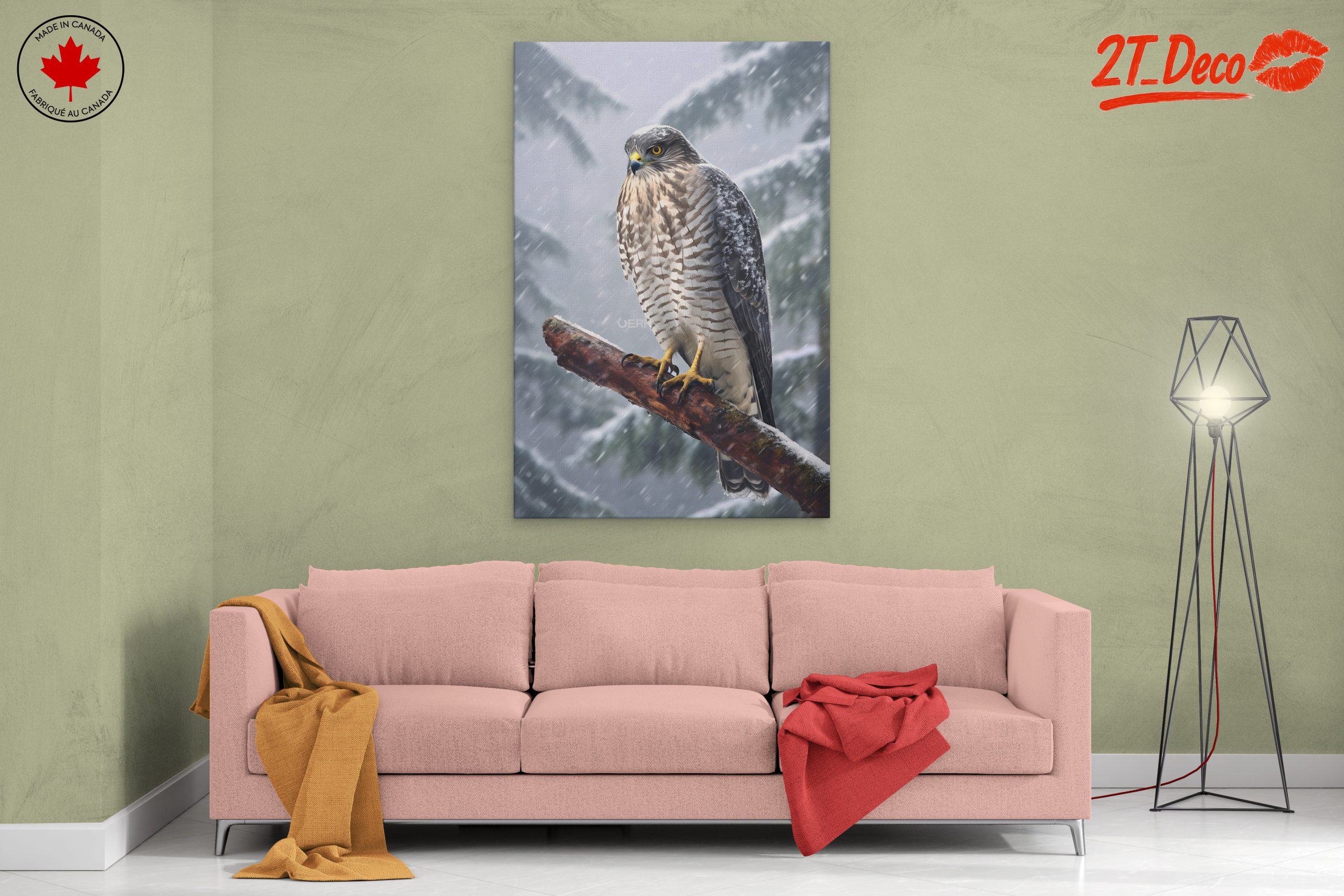 Stunning Eagle in Snowy Landscape - Image 2