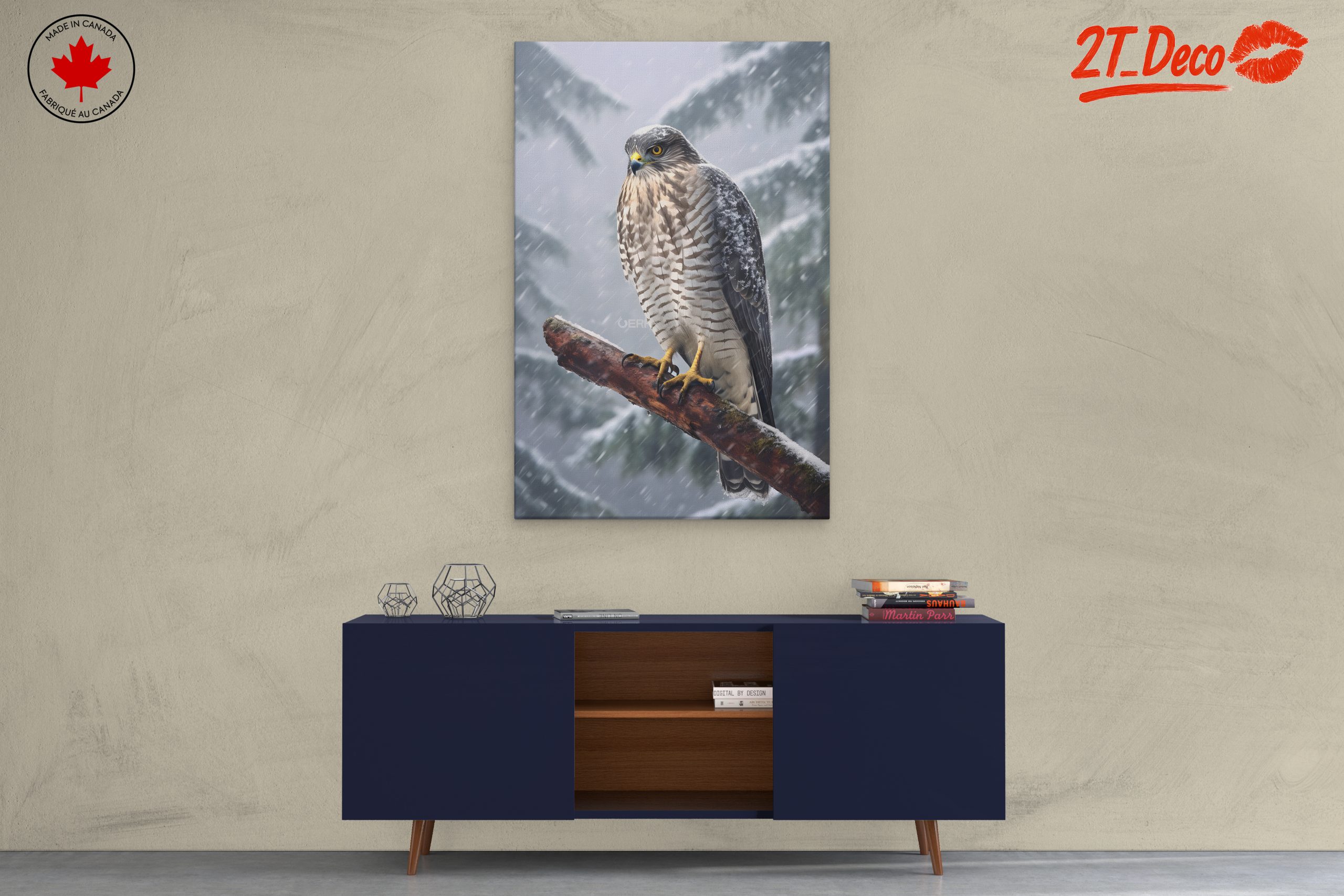Stunning Eagle in Snowy Landscape - Image 3