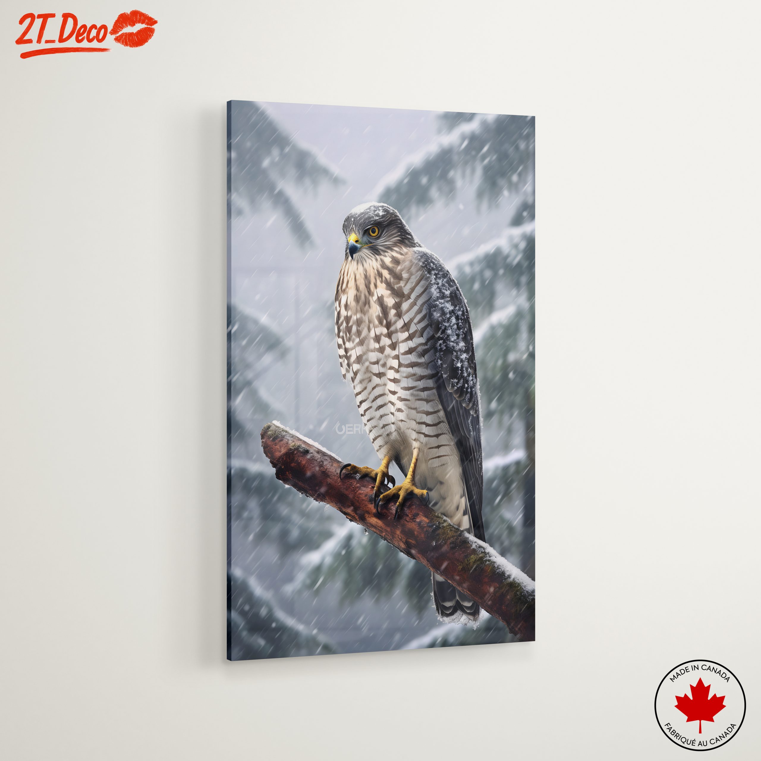 Stunning Eagle in Snowy Landscape - Image 6
