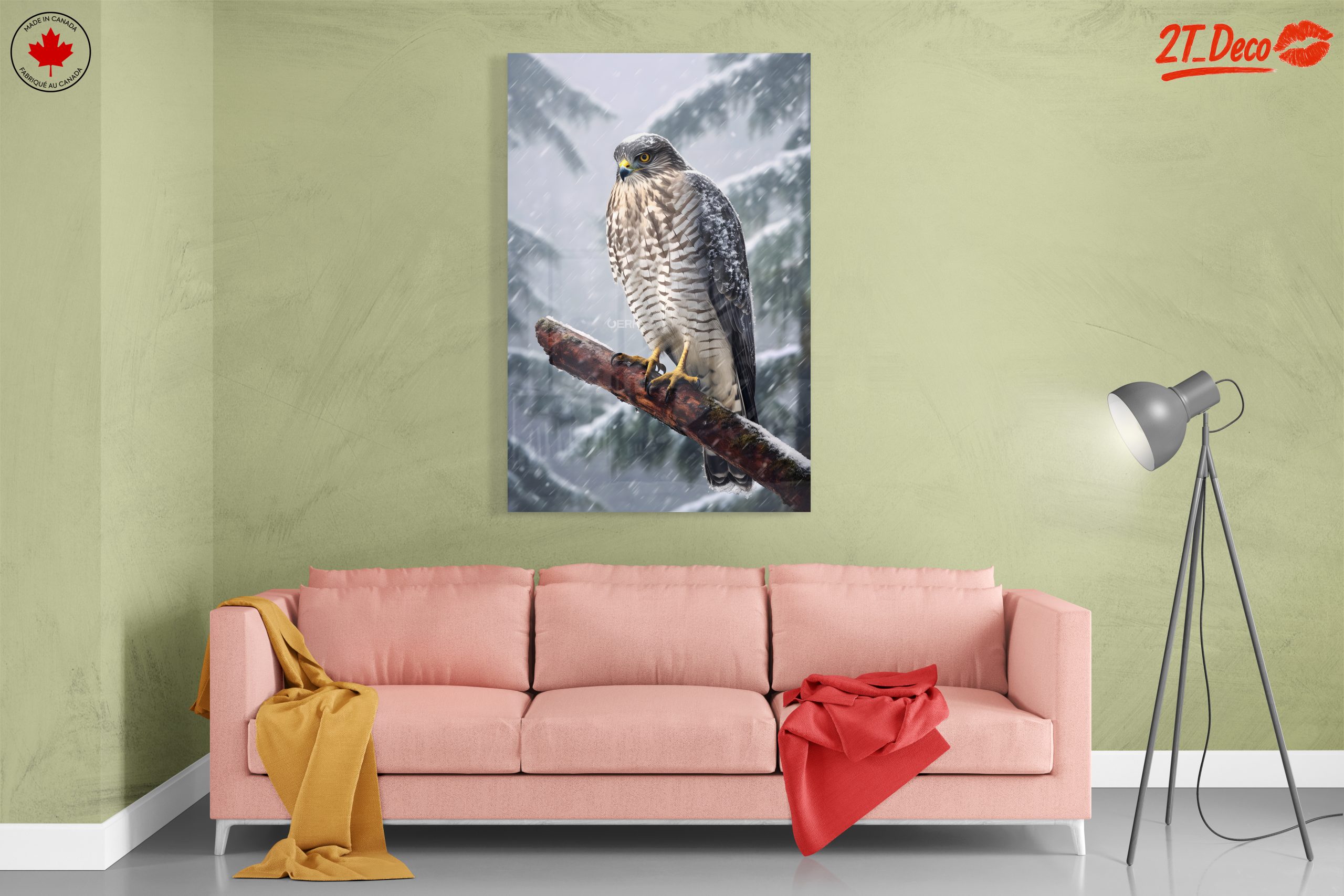 Stunning Eagle in Snowy Landscape - Image 7