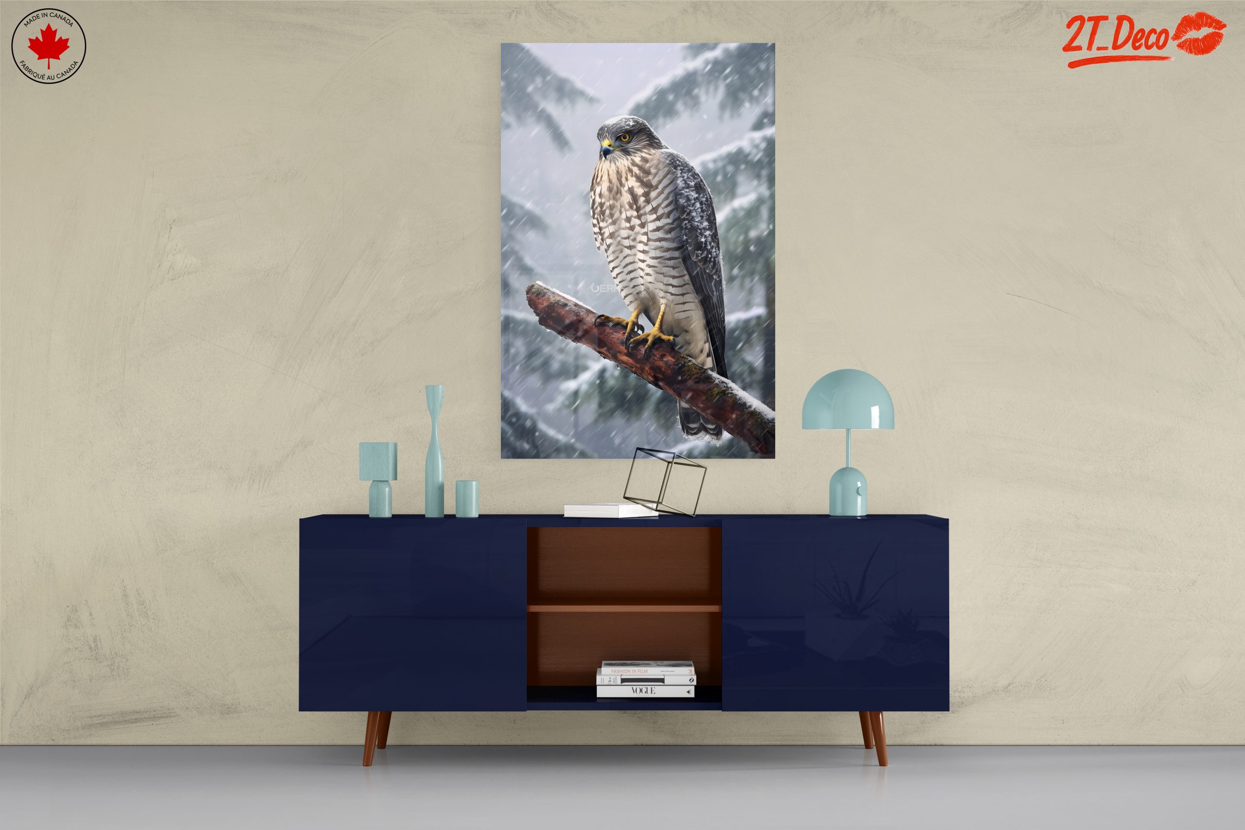 Stunning Eagle in Snowy Landscape - Image 8
