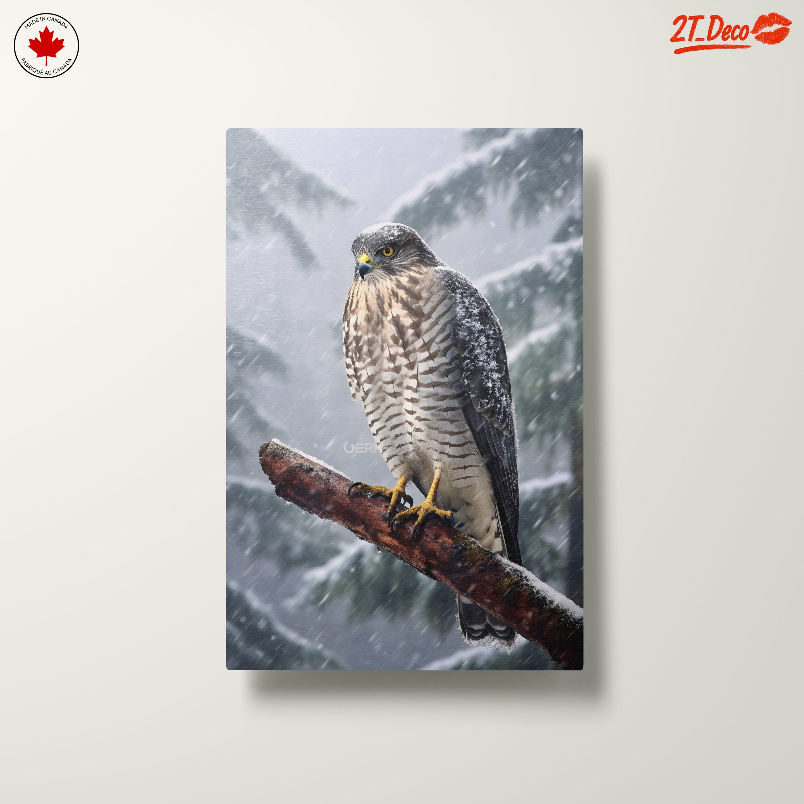 Stunning Eagle in Snowy Landscape - Image 10