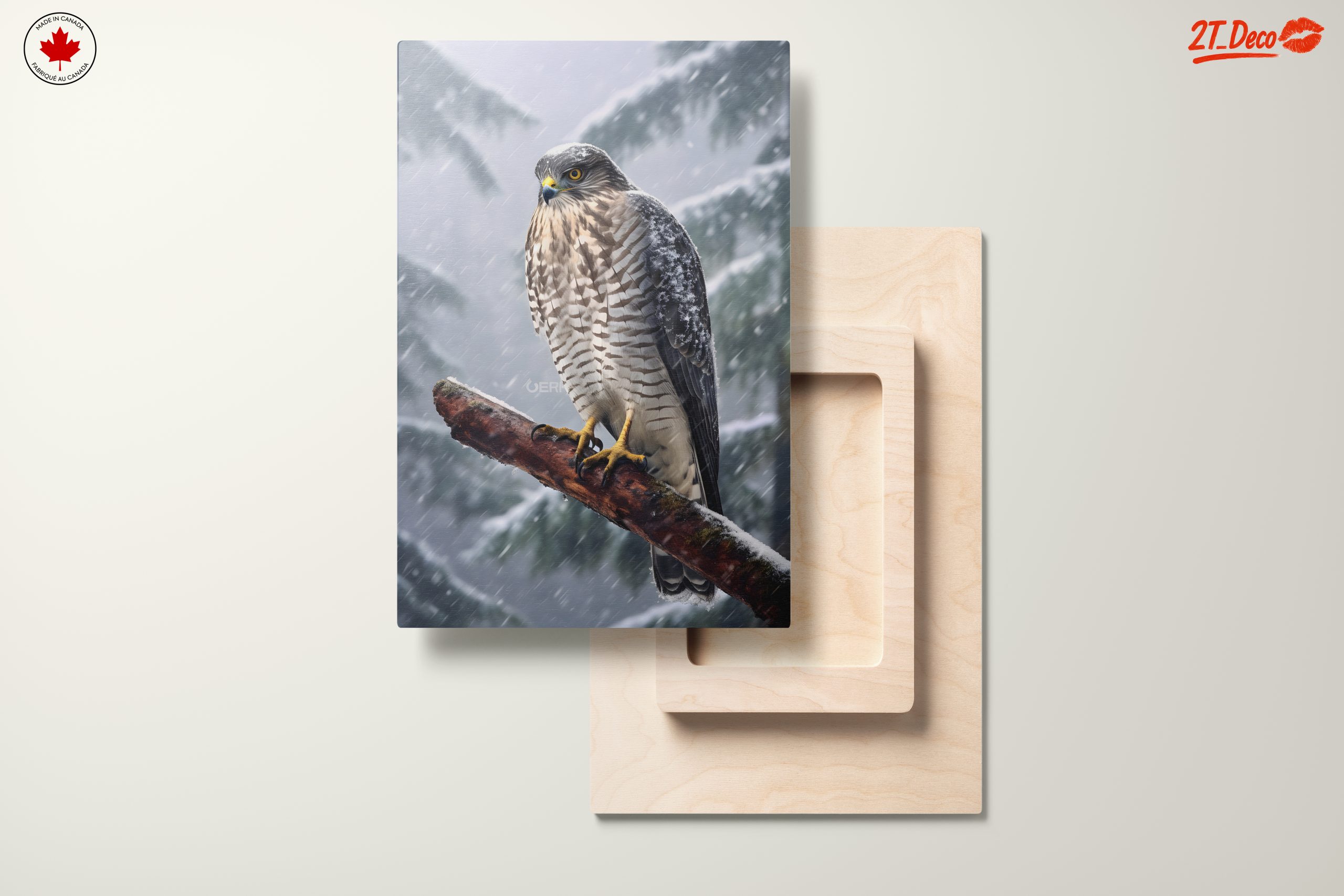 Stunning Eagle in Snowy Landscape - Image 11